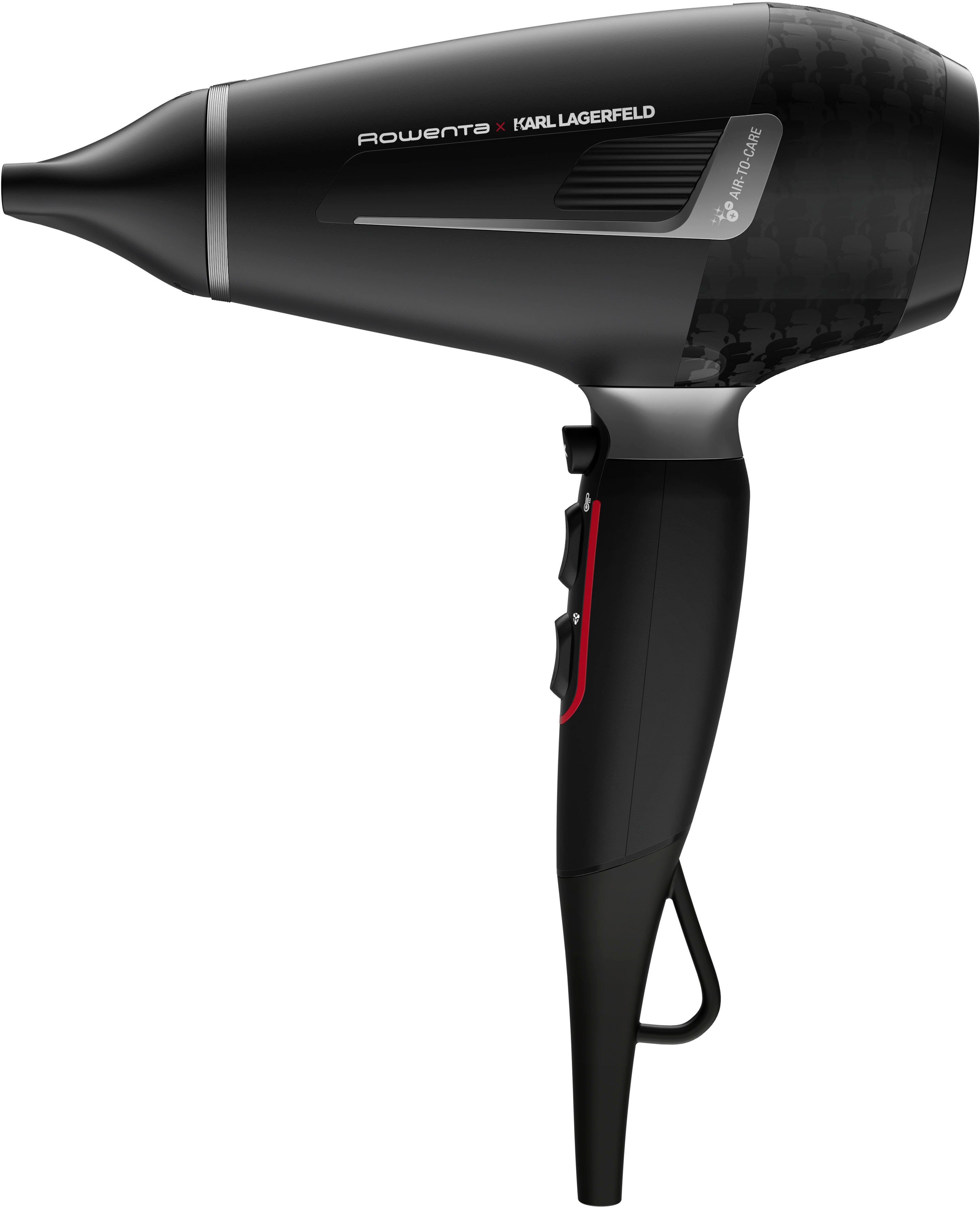 Rowenta Haardroger ROWENTA x Karl Lagerfeld CV888L K/Pro Stylist haardroger 2200w, pro ac motor, ionen, glans-booster, koude lucht, mondstukken, diffuser