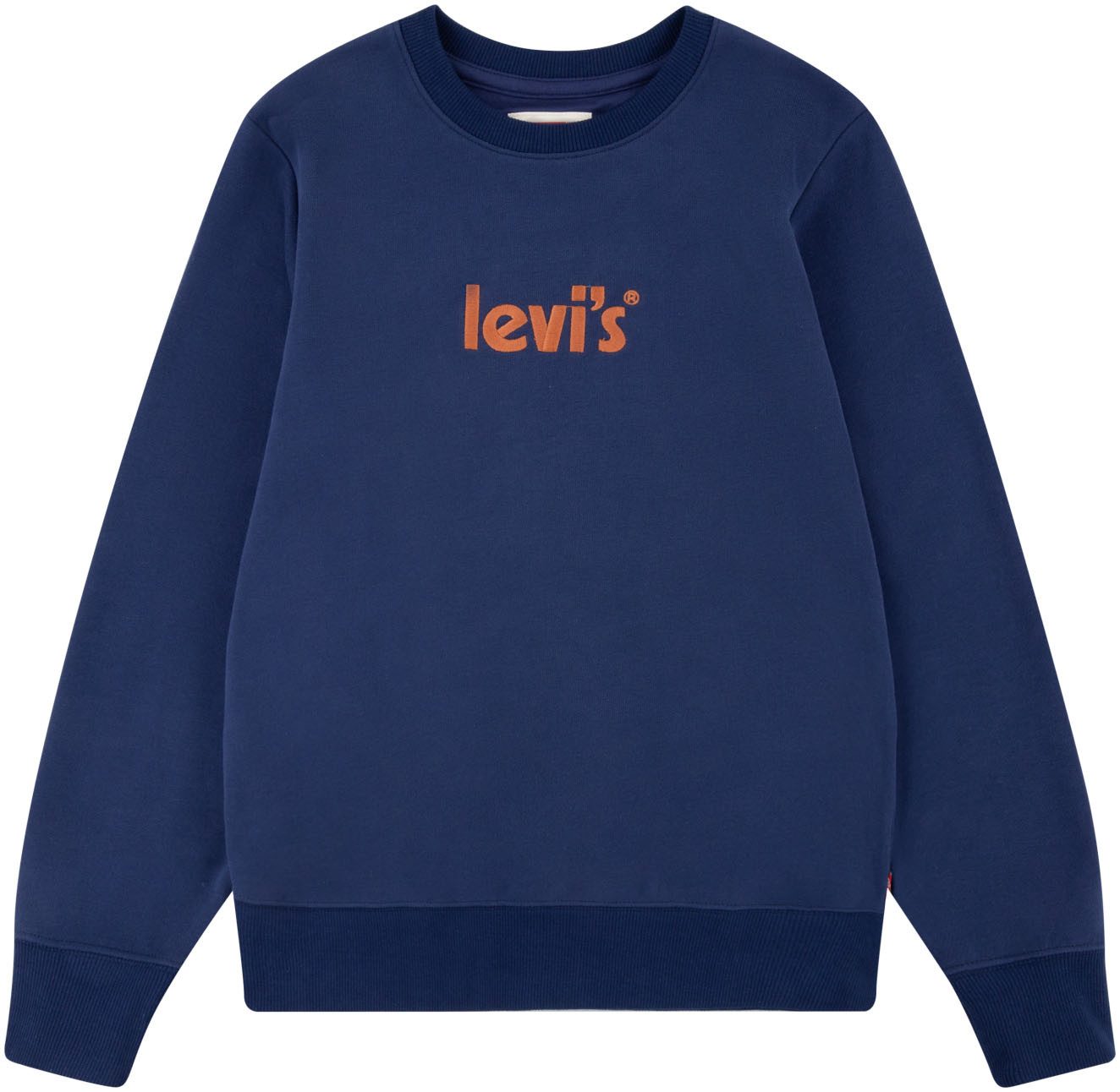 Levi's Kidswear Sweatshirt met groot logoborduursel