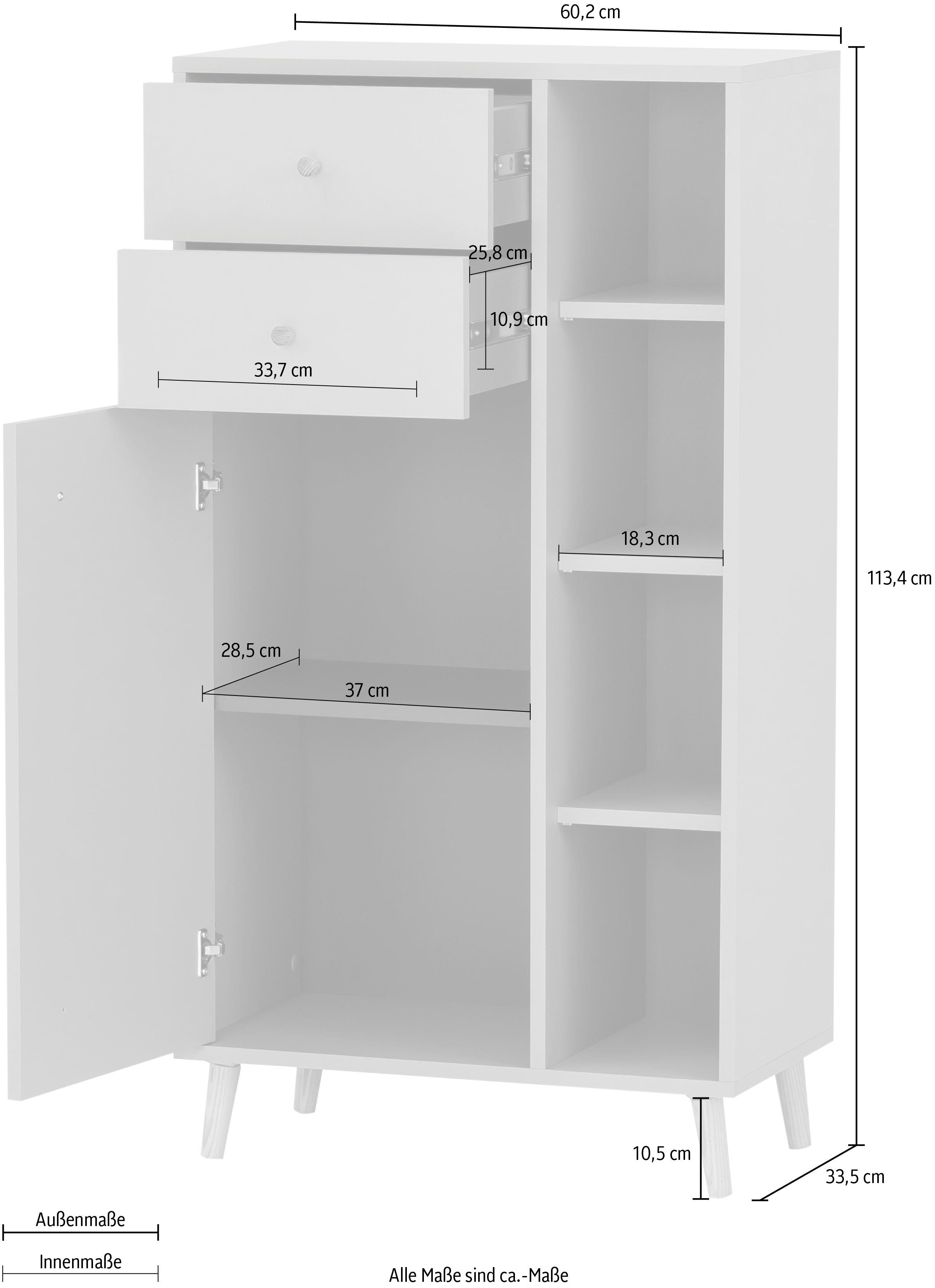 Schildmeyer Halfhoge kast BJARNE Breedte 60,2 cm