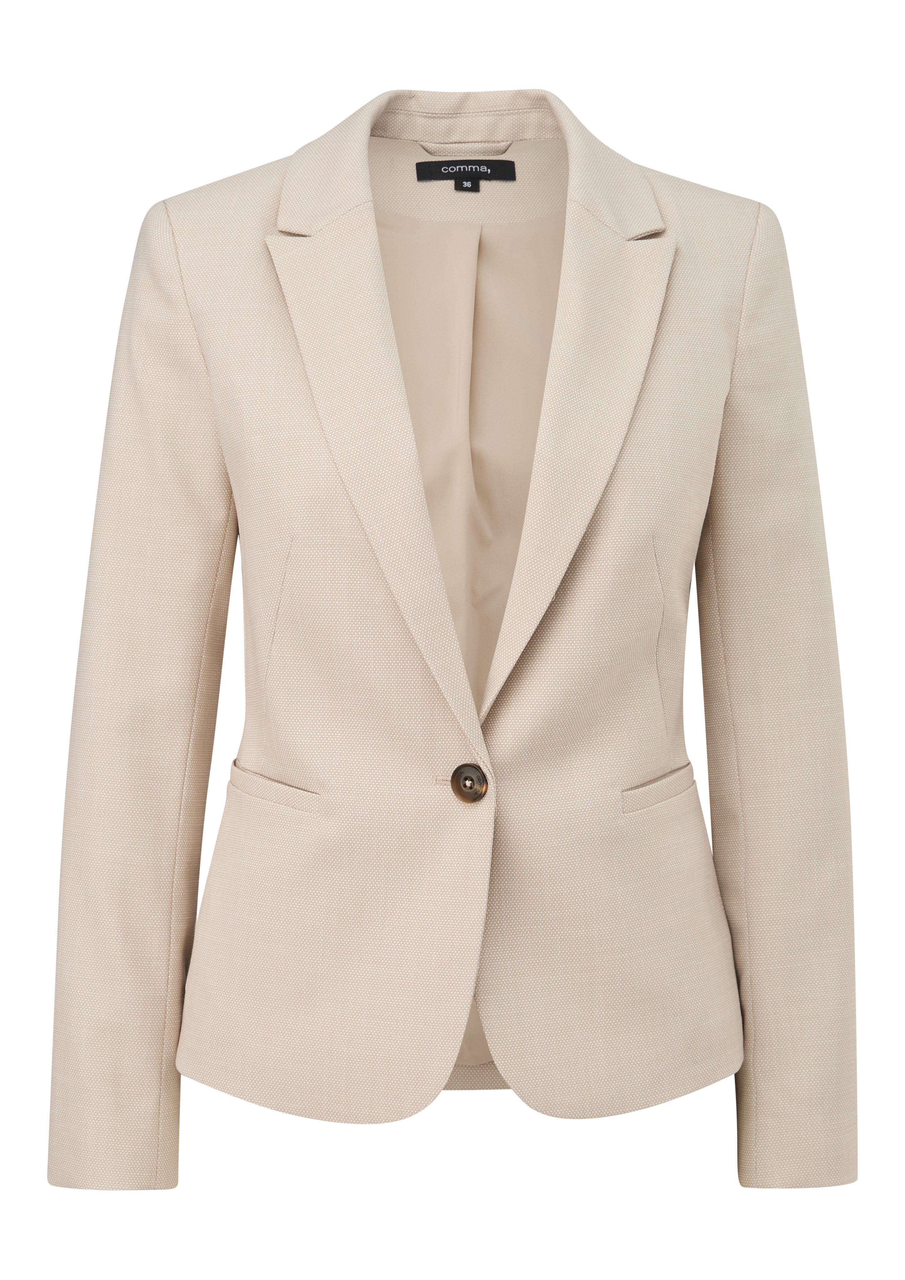 Comma Lange blazer met v-hals