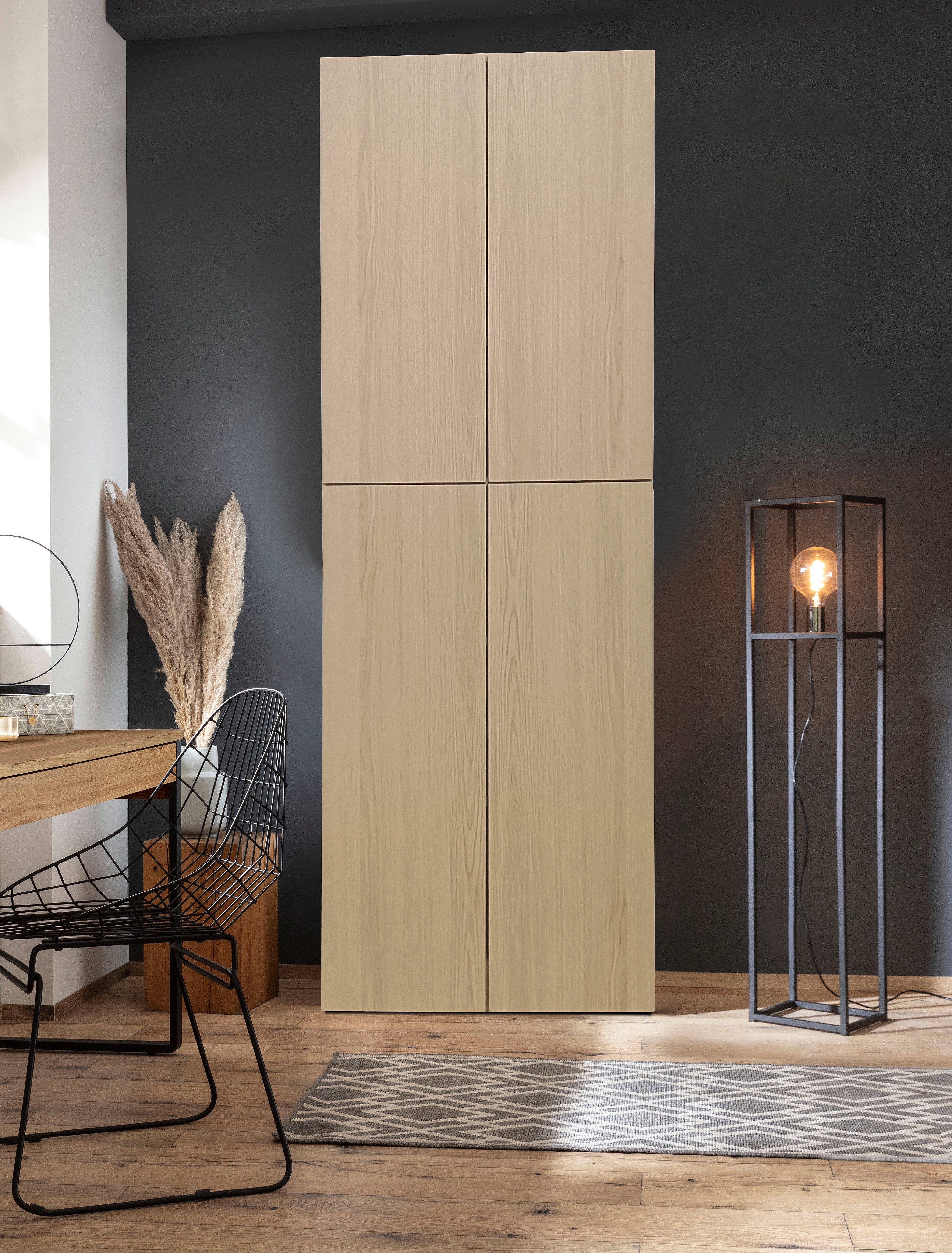 INOSIGN Archiefkast Jarvie Multifunctionele kast, push-to-open, 5 verstelbare legplanken, 60x180 cm