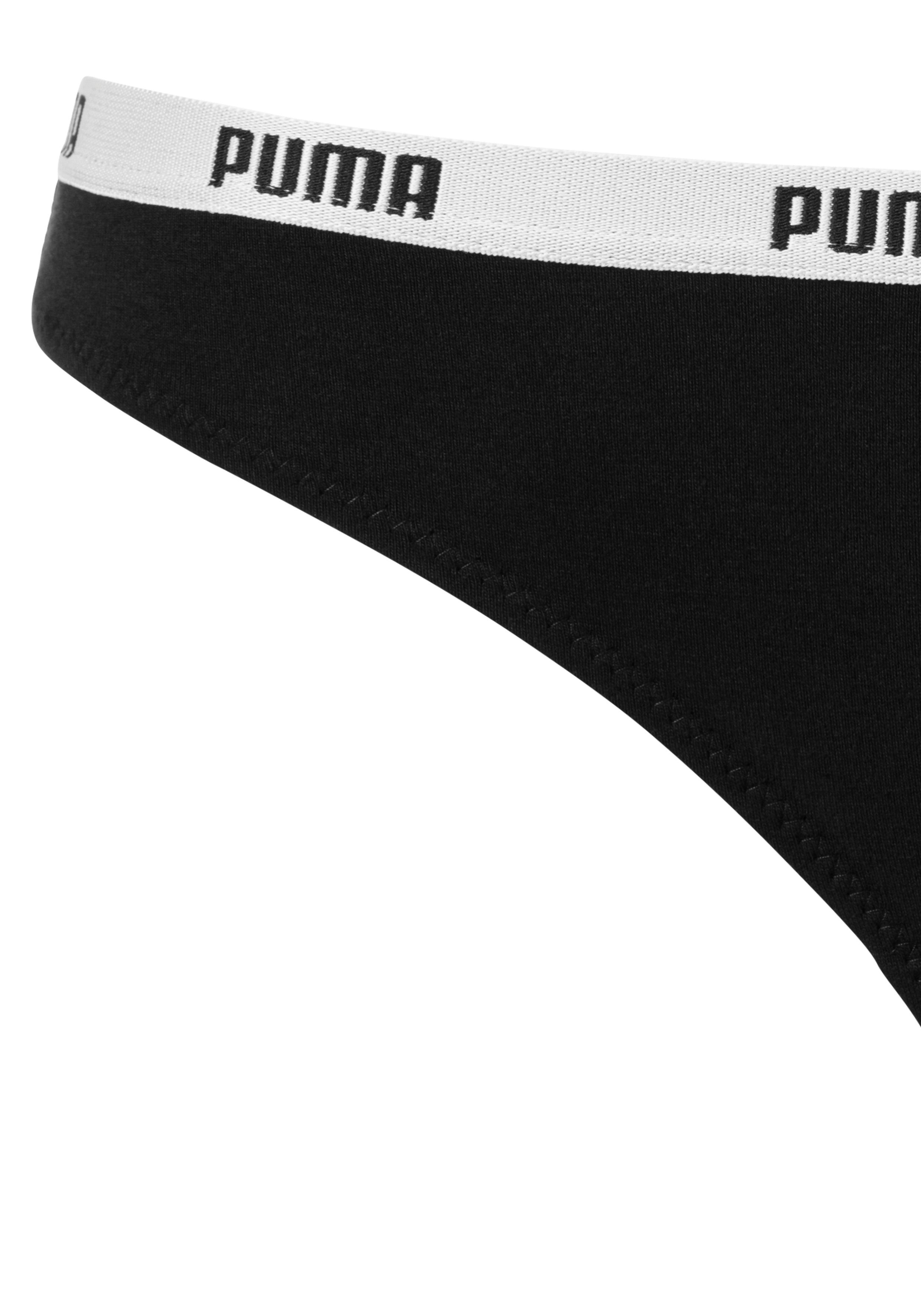 PUMA String met smalle elastische logo-tailleband (Set van 6)