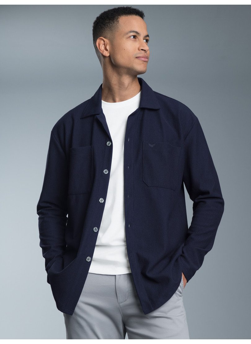 Trigema Shirt TRIGEMA overhemdjack/Overshirt (1-delig)
