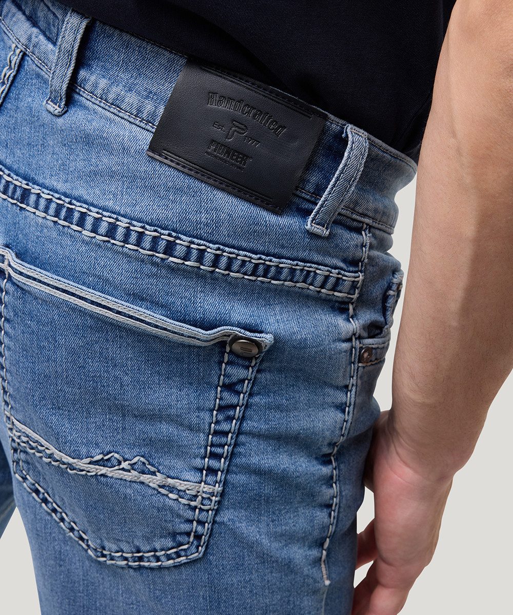 Pioneer Authentic Jeans Straight jeans Rando dikke naden