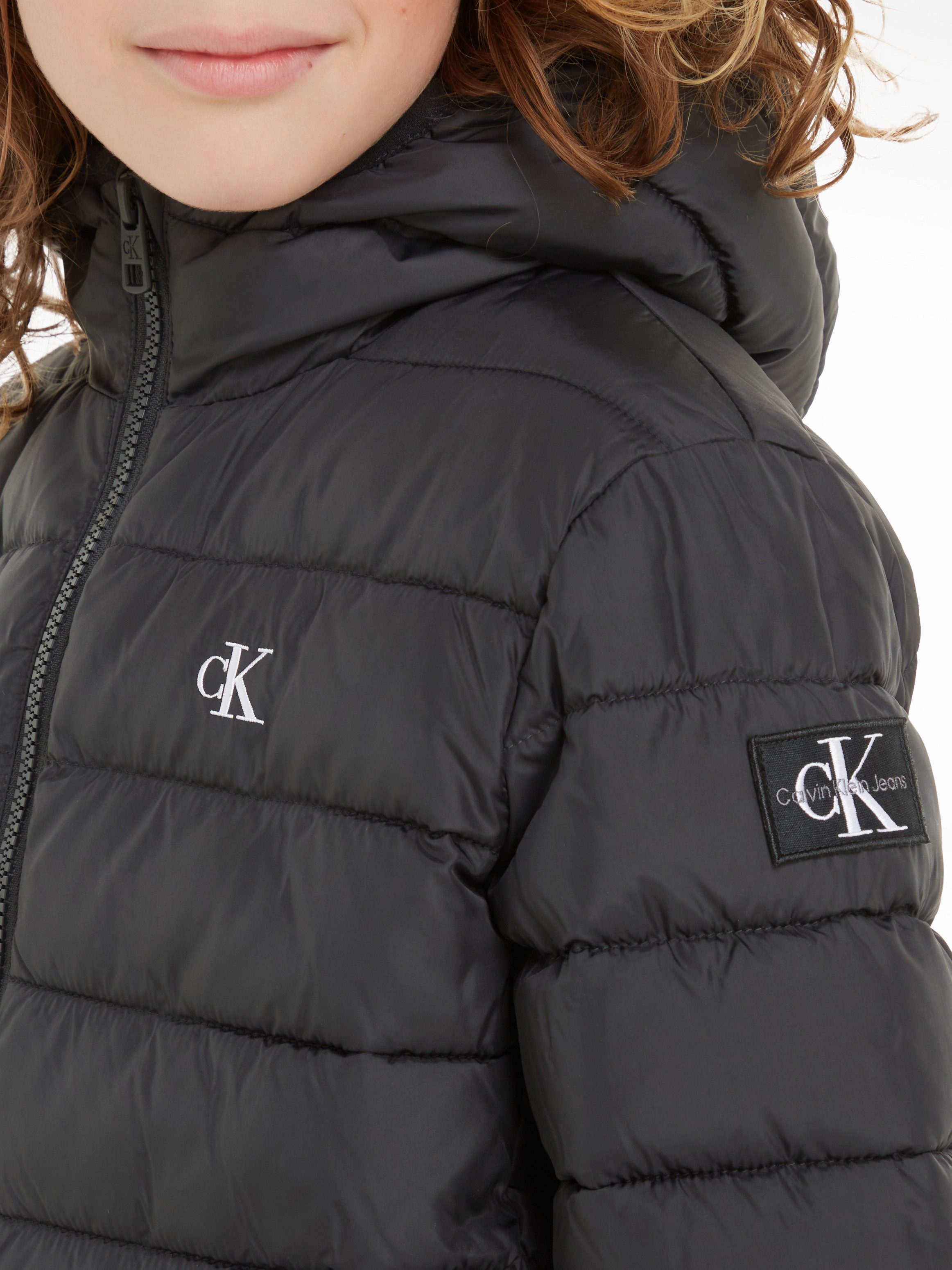 Calvin Klein Gewatteerde jas INST. LOGO LIGHT PADDED JACKET