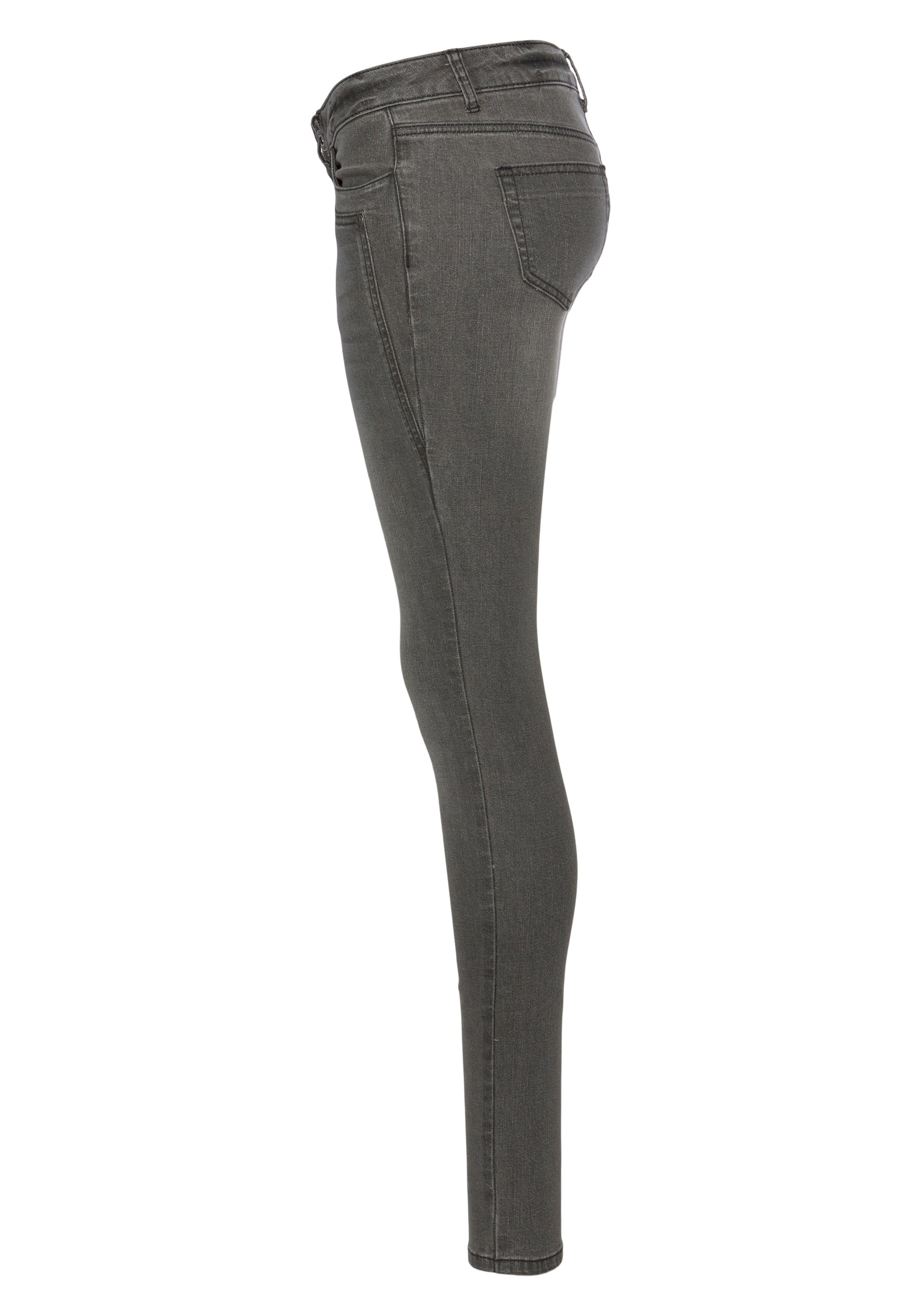 Arizona Skinny fit jeans Met geren extra-strakke been snit, lage taille