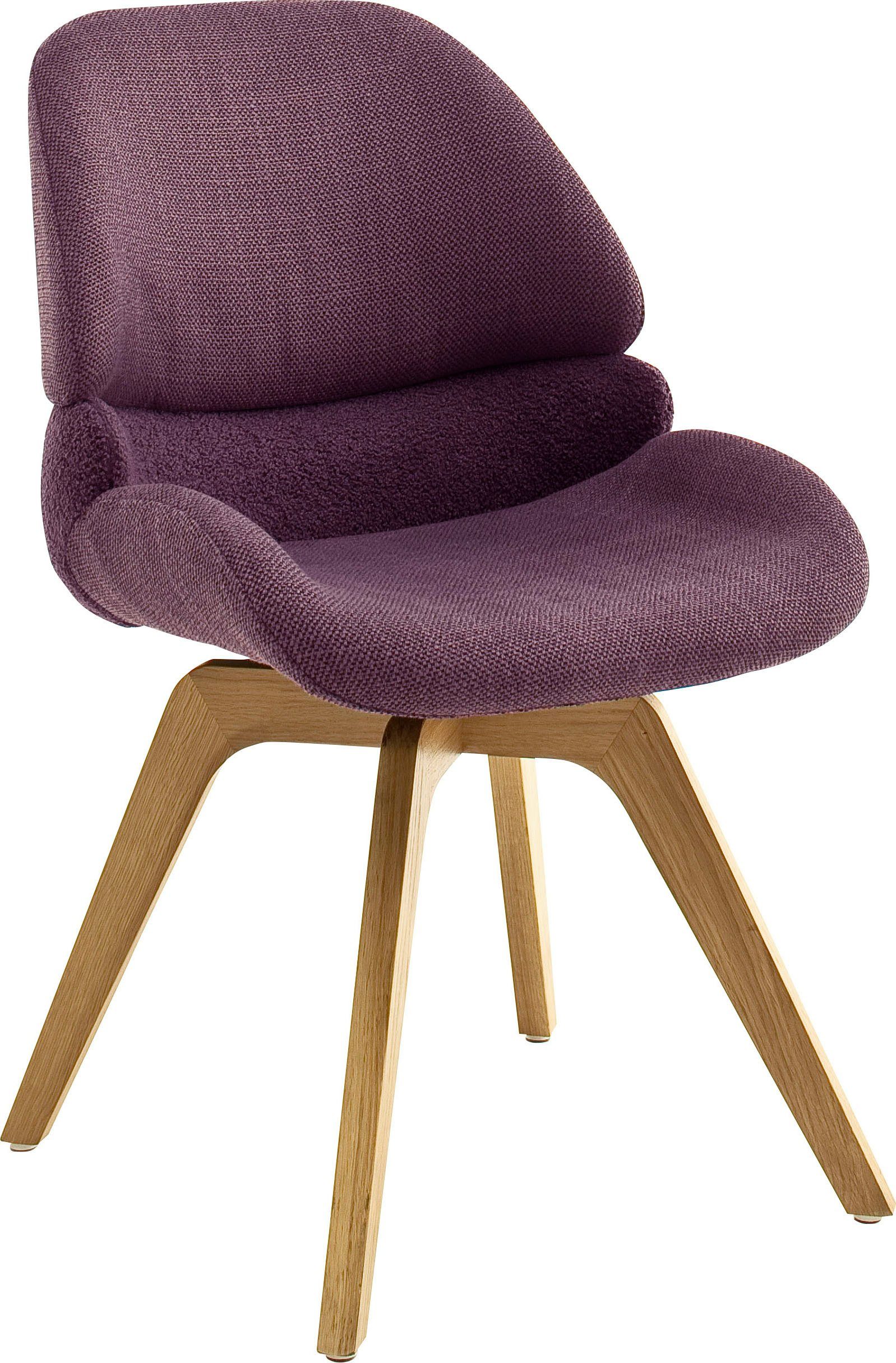 MCA furniture Eetkamerstoel Henderson 180° draaibaar met nivellering, met fijnpolige garnering, tot 120 kg (set, 2 stuks)