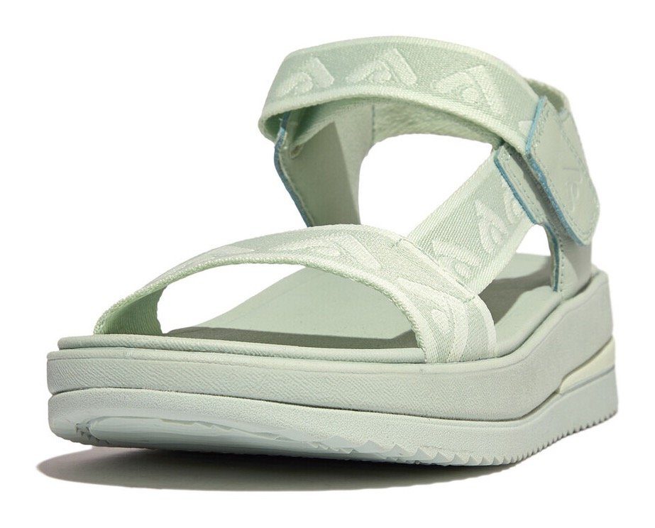 Fitflop Sandalen SURFF WEBBING BACK , zomerschoen, sandaal, sleehak, met microwobbleboard - voetbed