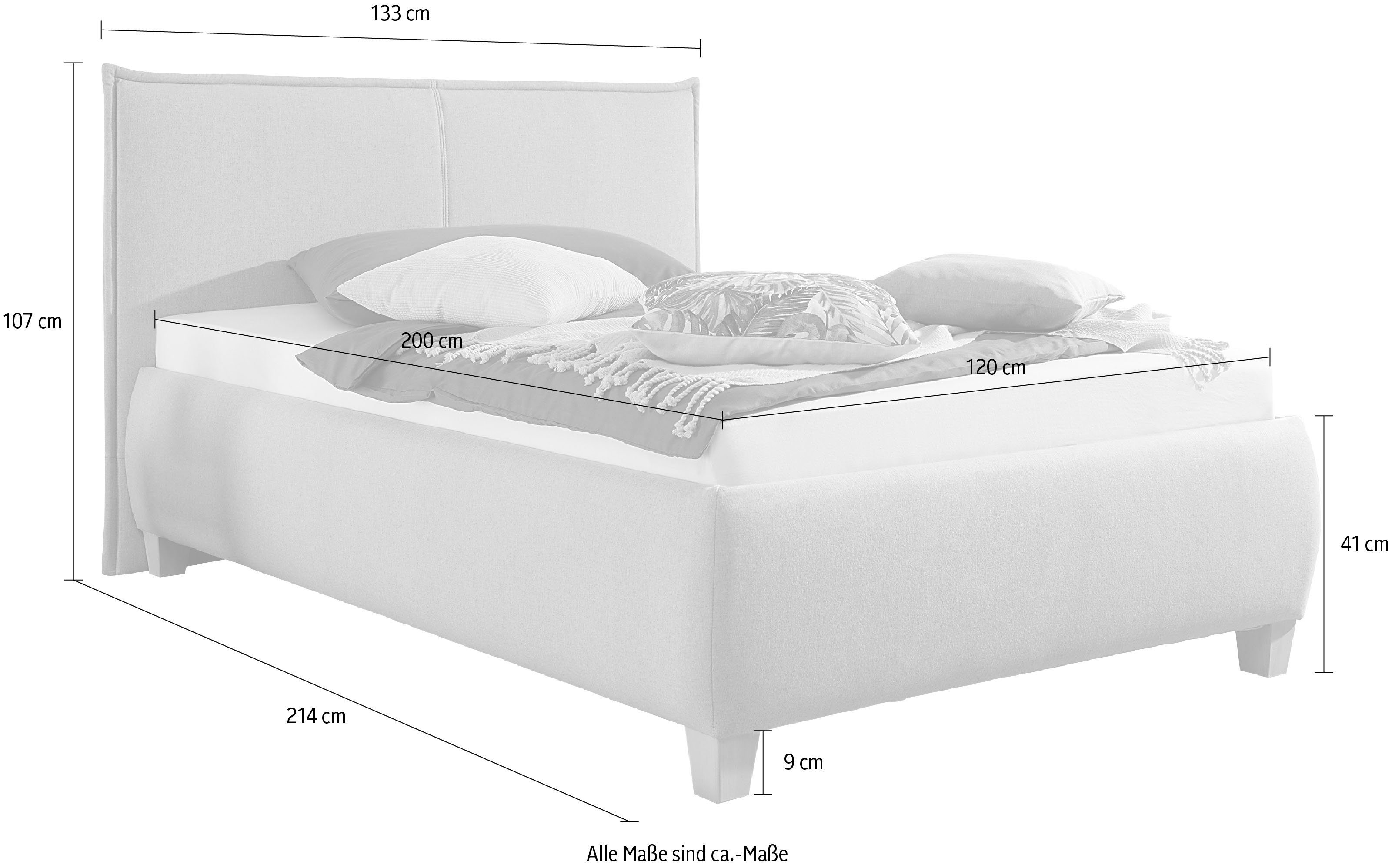 Maintal Gestoffeerd bed met bedkist