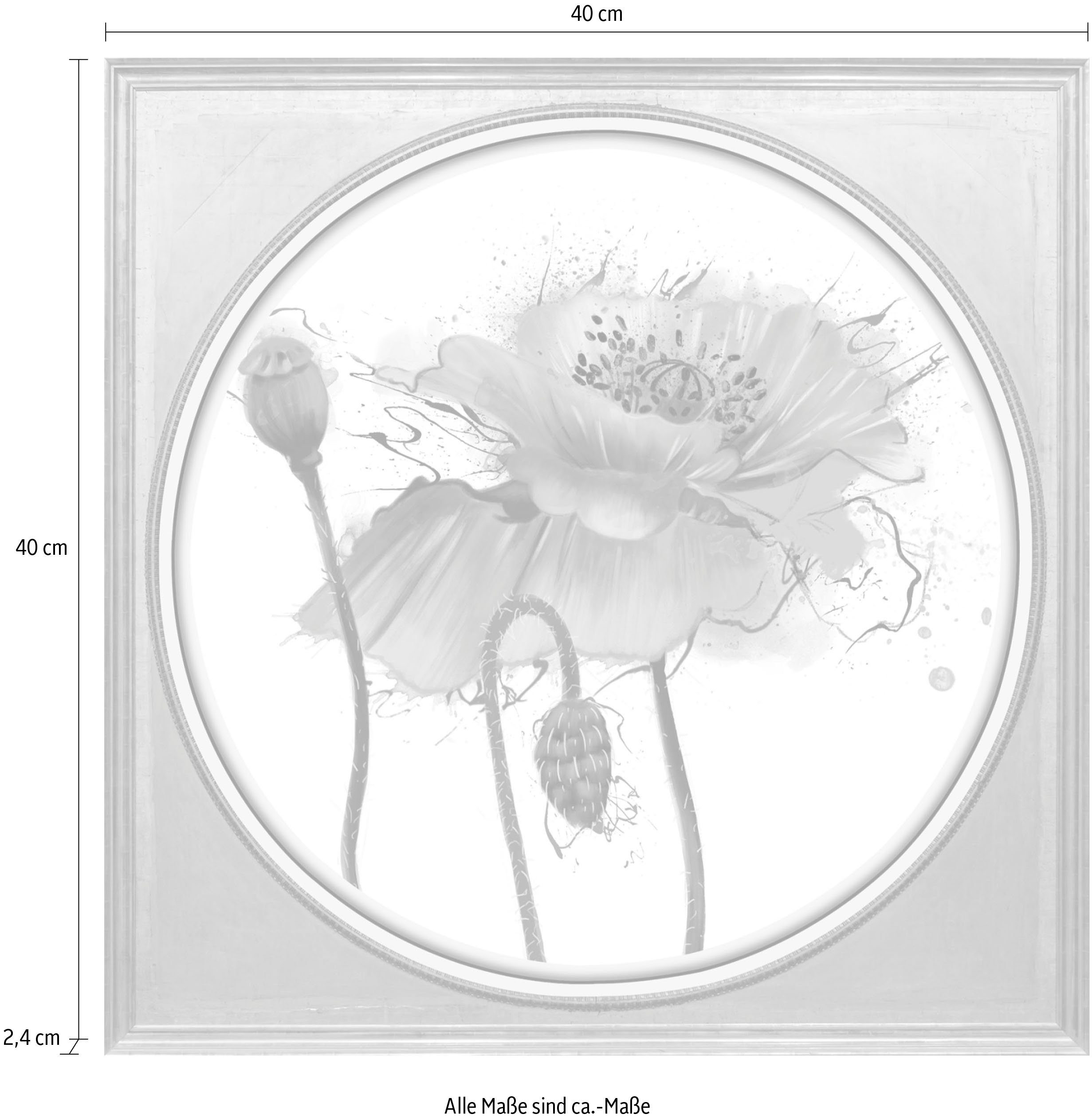 queence Artprint op acrylglas Bloemen Fine Art-print in galeriekwaliteit