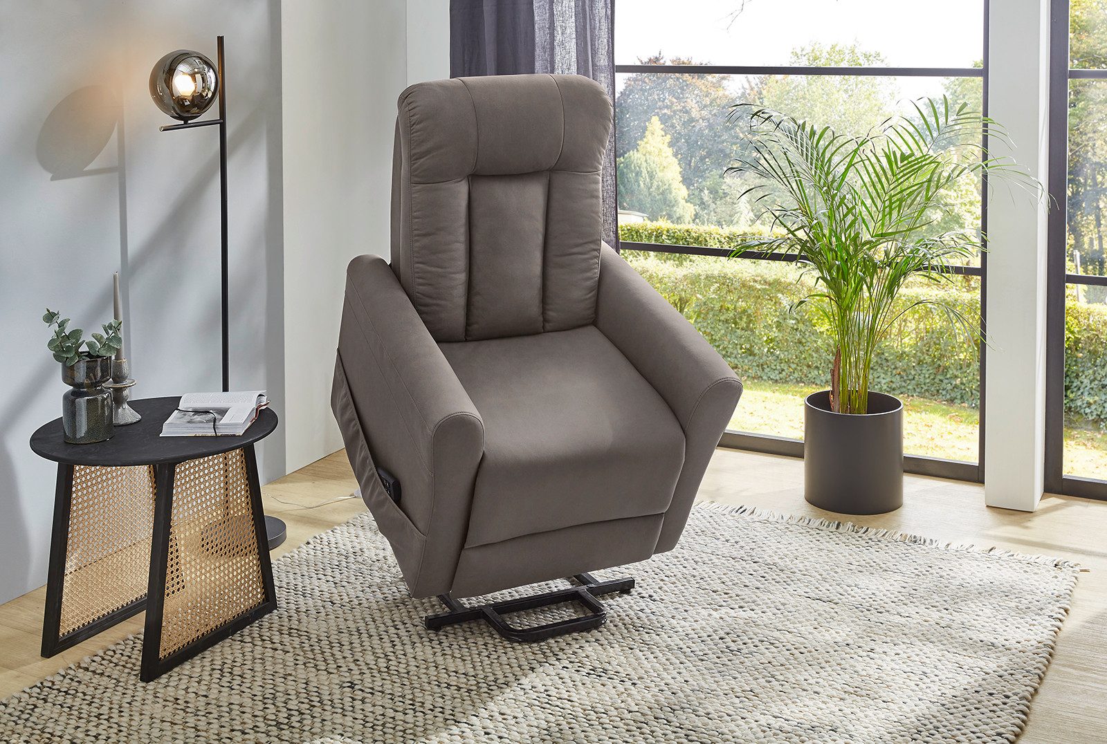 Jockenhöfer Gruppe Relaxfauteuil Detroit, met elektromotorische verstelfuncties Opstelfunctie, pocketvering, 2 motoren, afstandsbediening