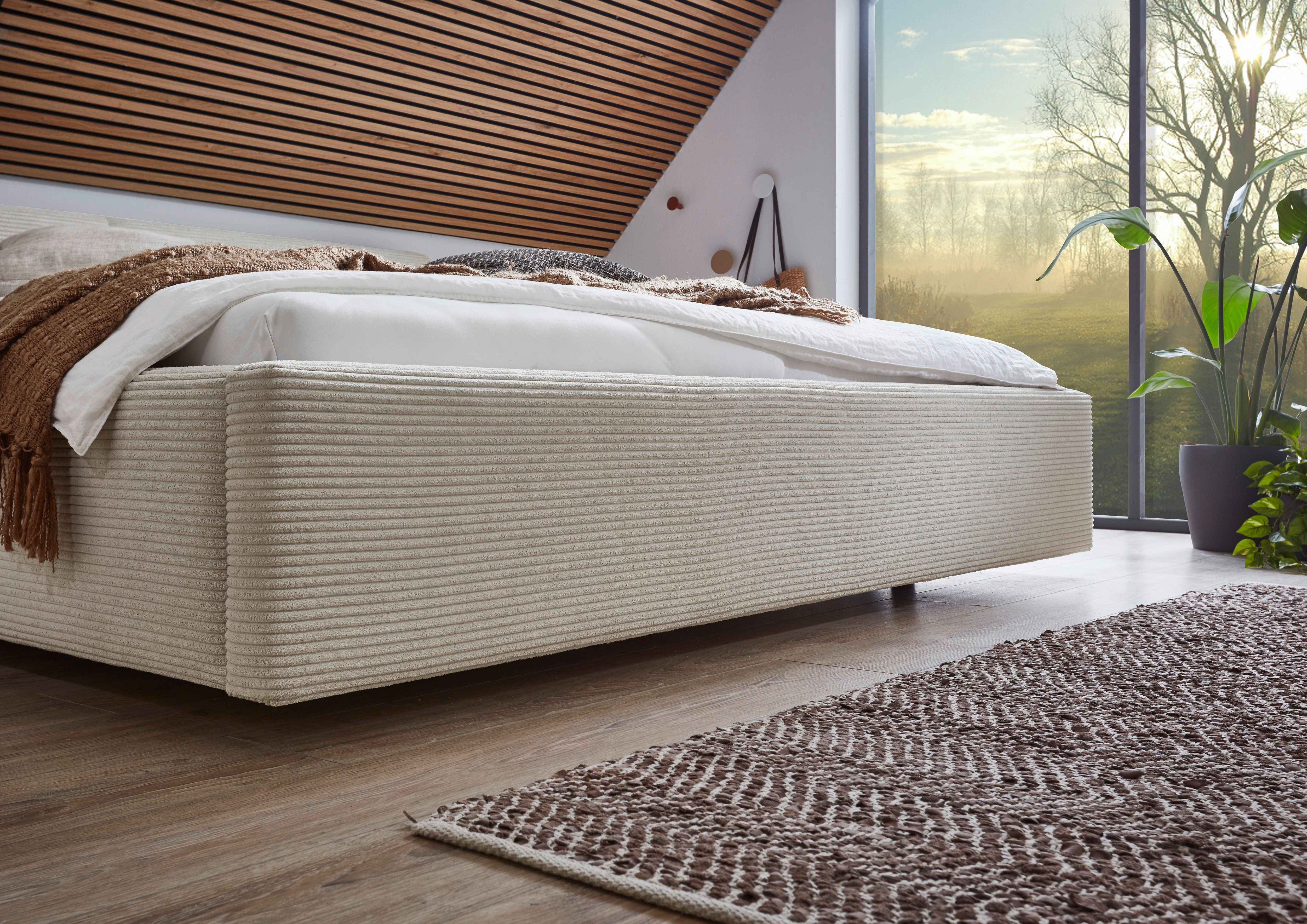 meise.möbel Gestoffeerd bed Cube optioneel met matras en bedlade
