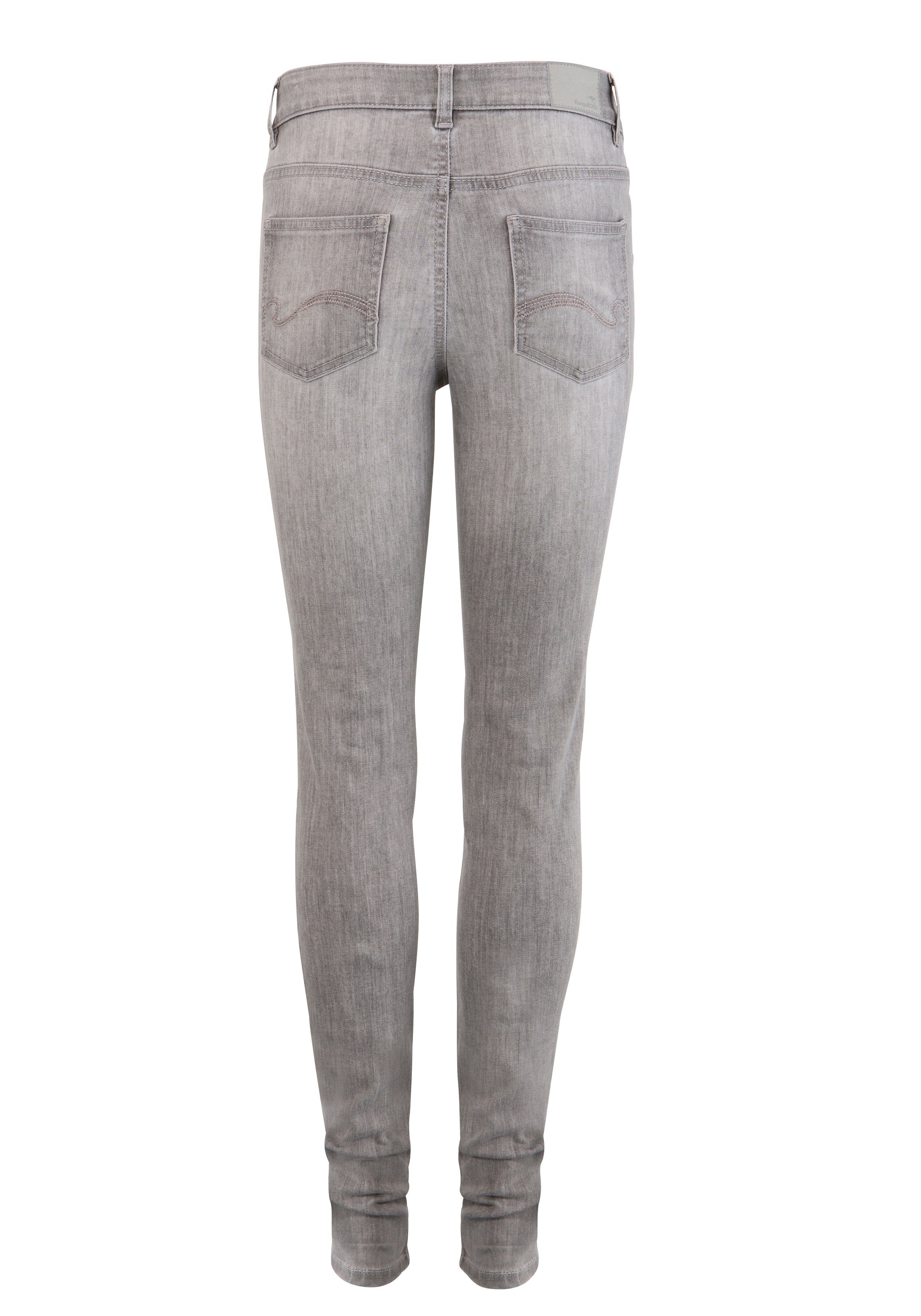 KangaROOS 5-pocket jeans SUPER SKINNY HIGH RISE enkel-lang, met used-look, hoge taille