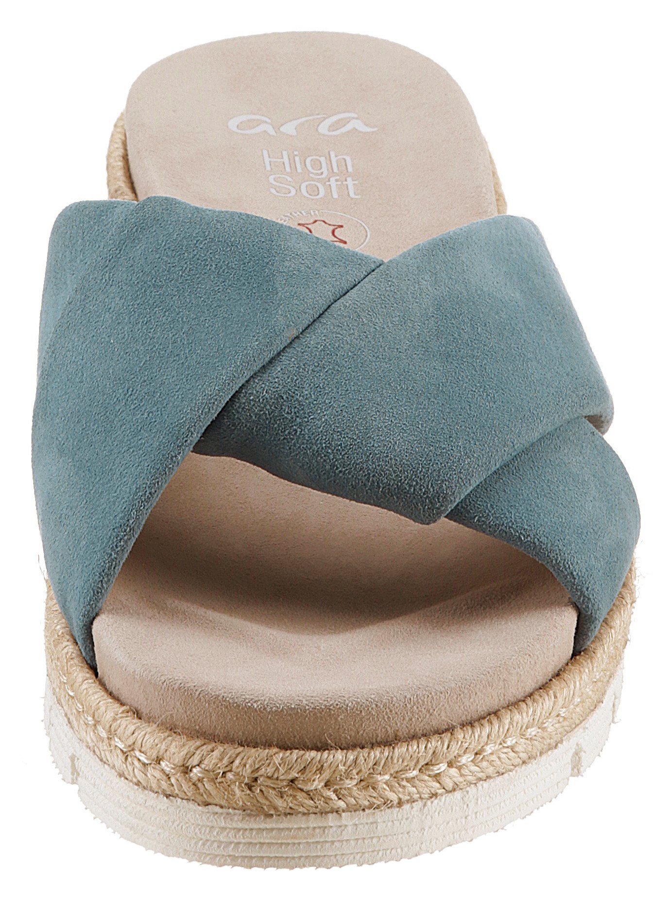 Ara Slippers Jamaika plateau, zomerschoen, slippers in comfortabele schoenwijdte g (= breed)