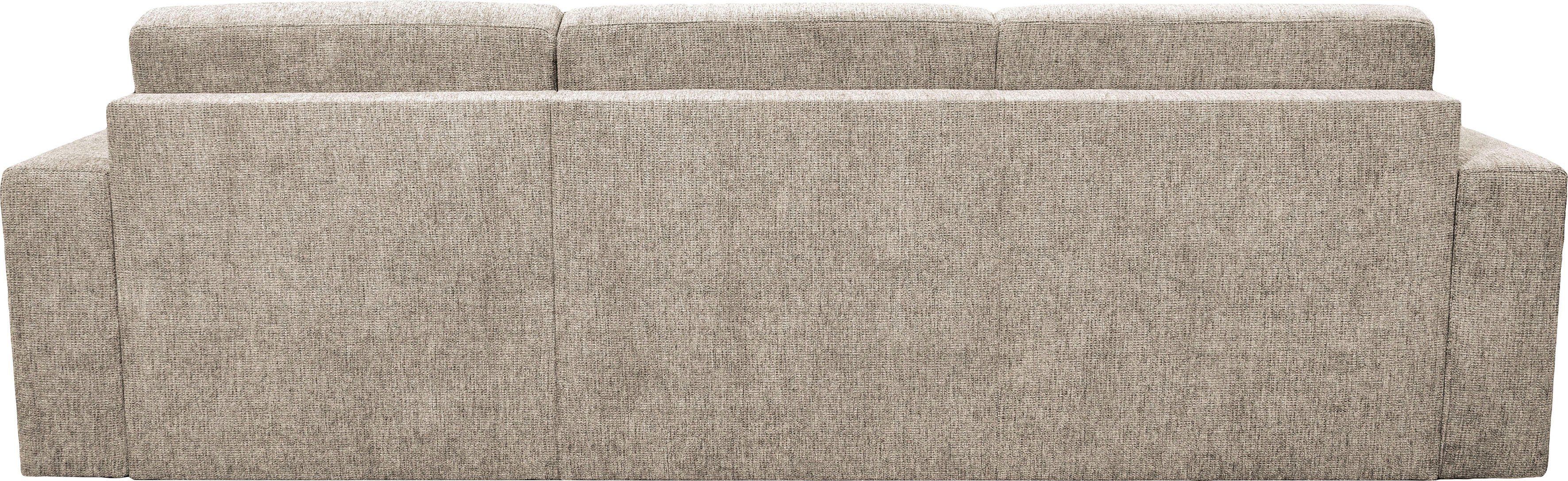 Home affaire Hoekbank Roma "M" matras hoogte 14 cm, slaapfunctie, met ondervering,