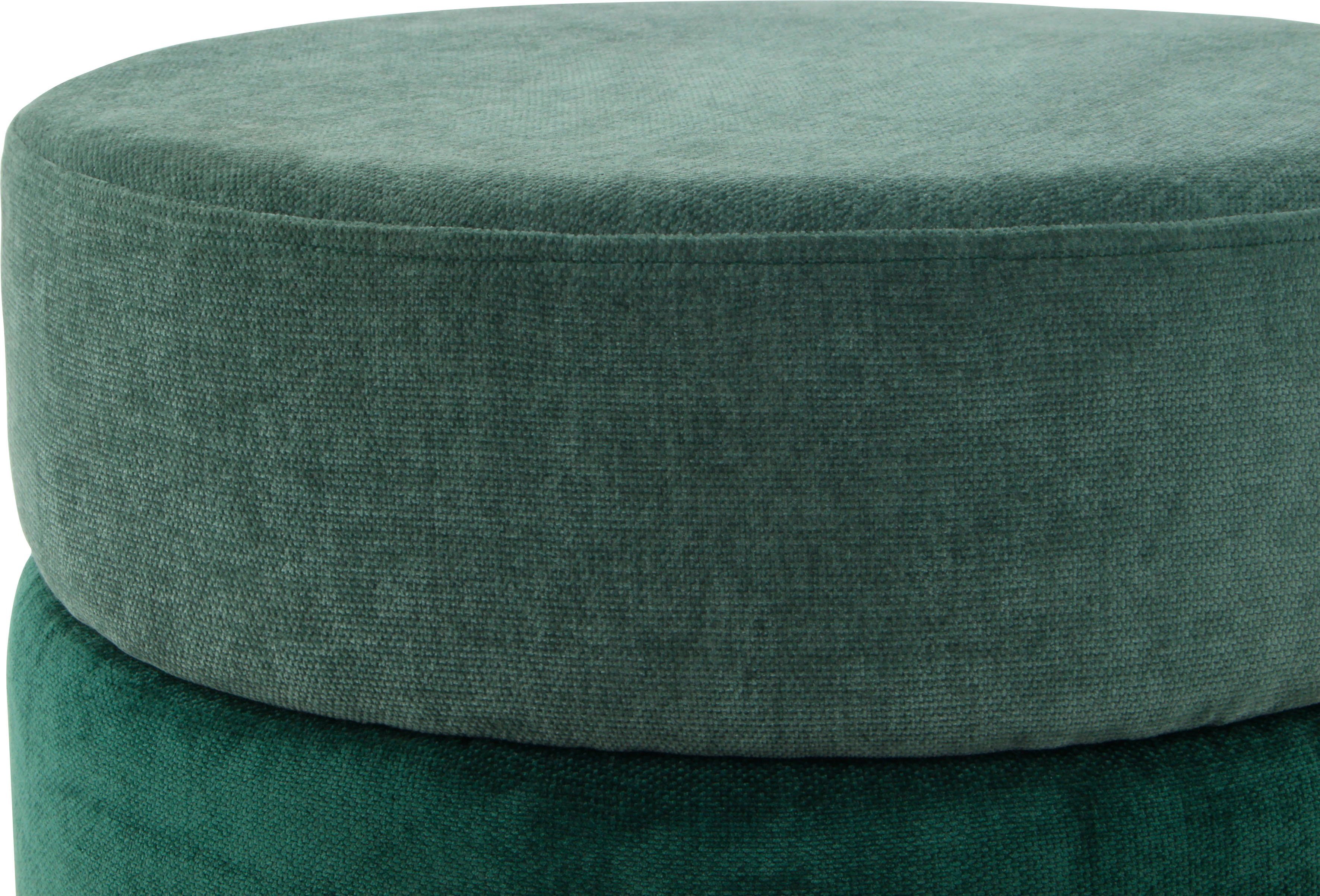 Kayoom ZitHocker Matilda 225, comfortabele ronde vorm, gezellige design-hocker (1 stuk)