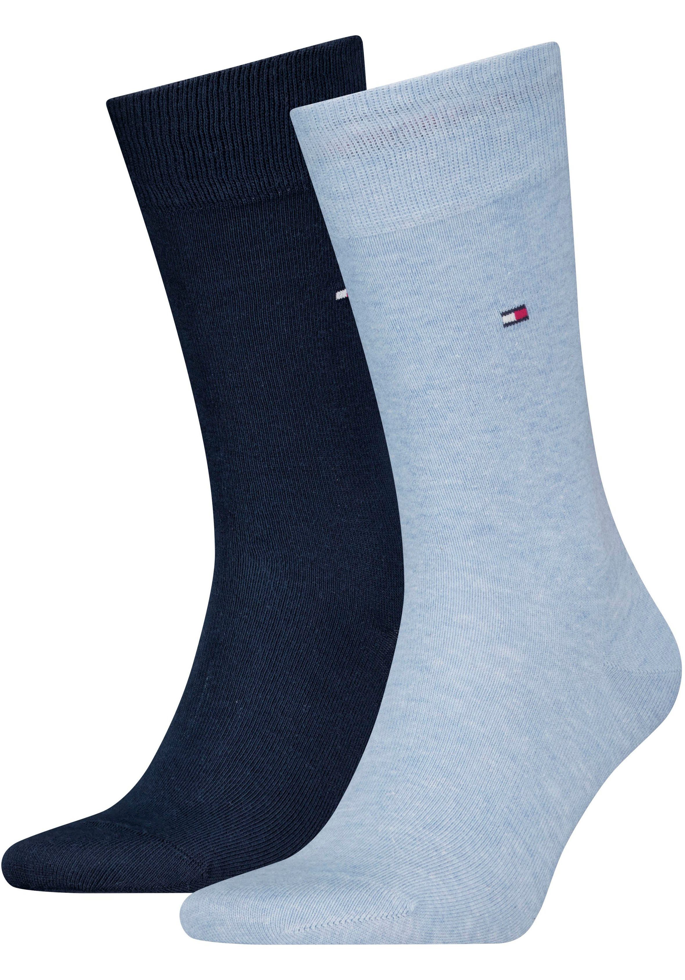 Tommy Hilfiger Basic sokken met geborduurd logo (2 paar Set van 2)
