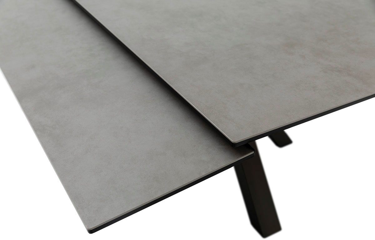 MCA furniture Eettafel PALLINI uitschuifbare tafel 90-150 cm Keramiek, metaal, lengteschuif, uittrekbaar, tafelblad 13 mm
