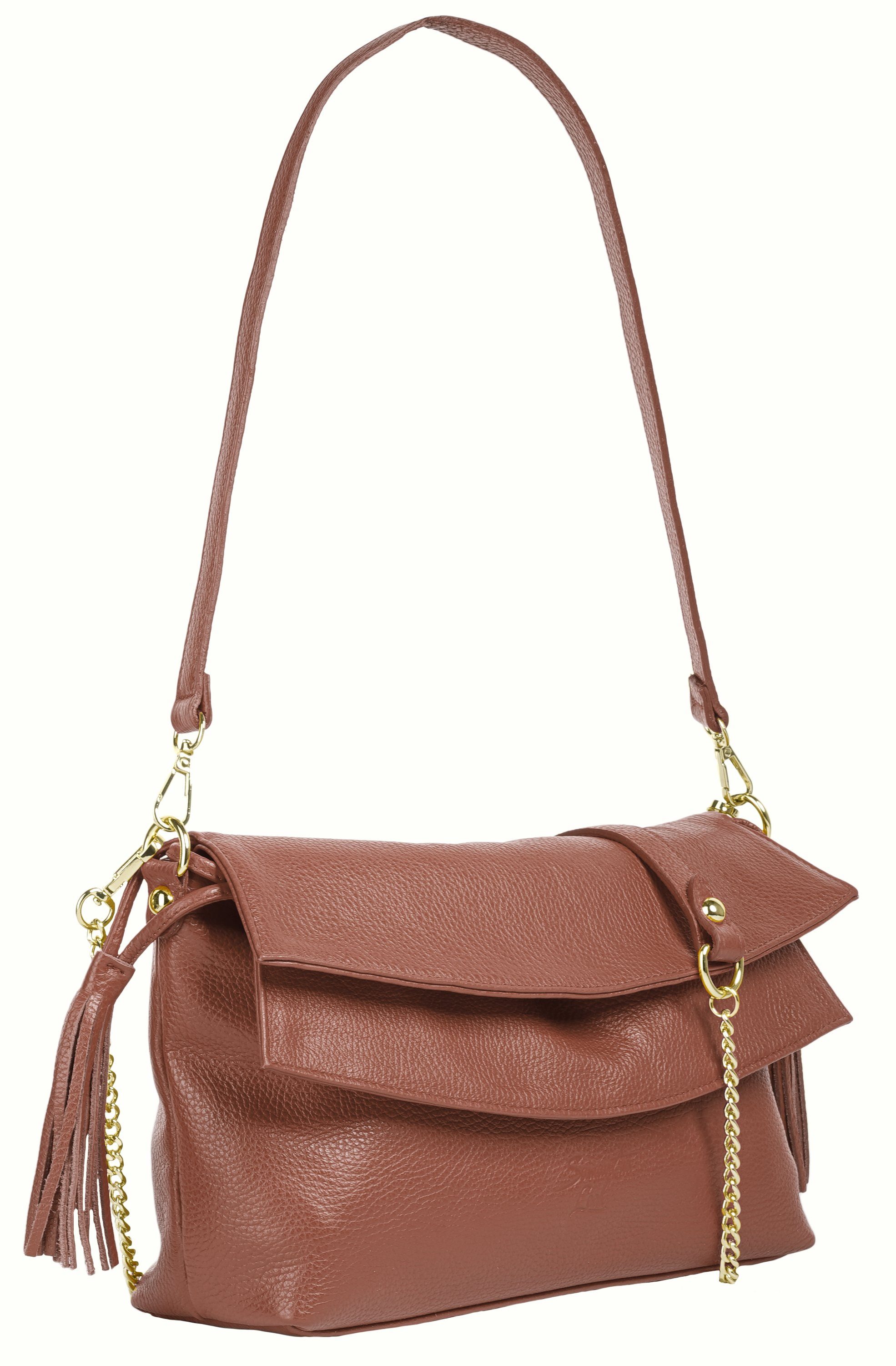 Samantha Look Schoudertas echt leer, made in italy