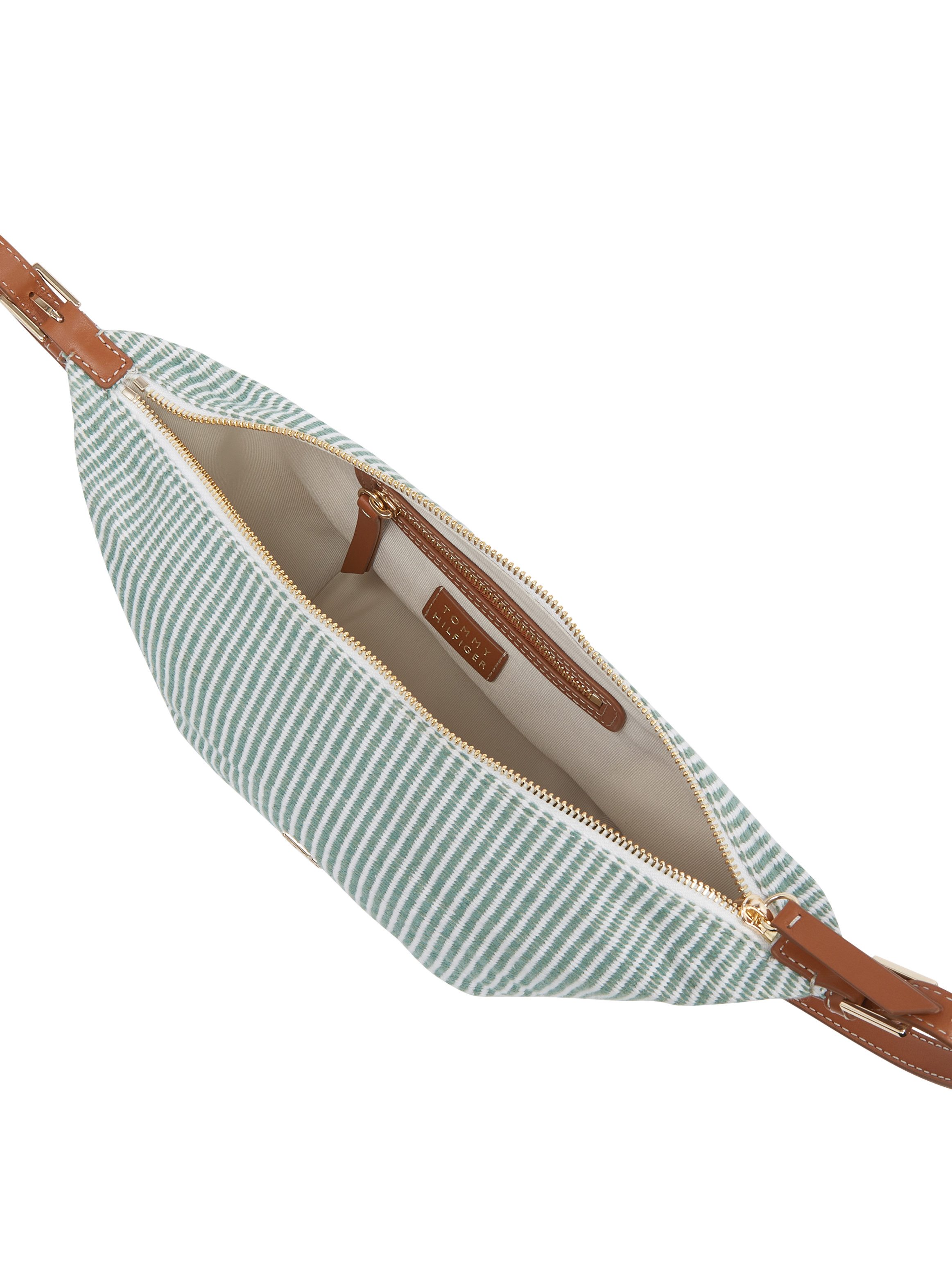 Tommy Hilfiger Schoudertas TH PREMIUM BEACH LE SLING BAG , voorjaarsmode, dames mini tas, schoudertas met strepen