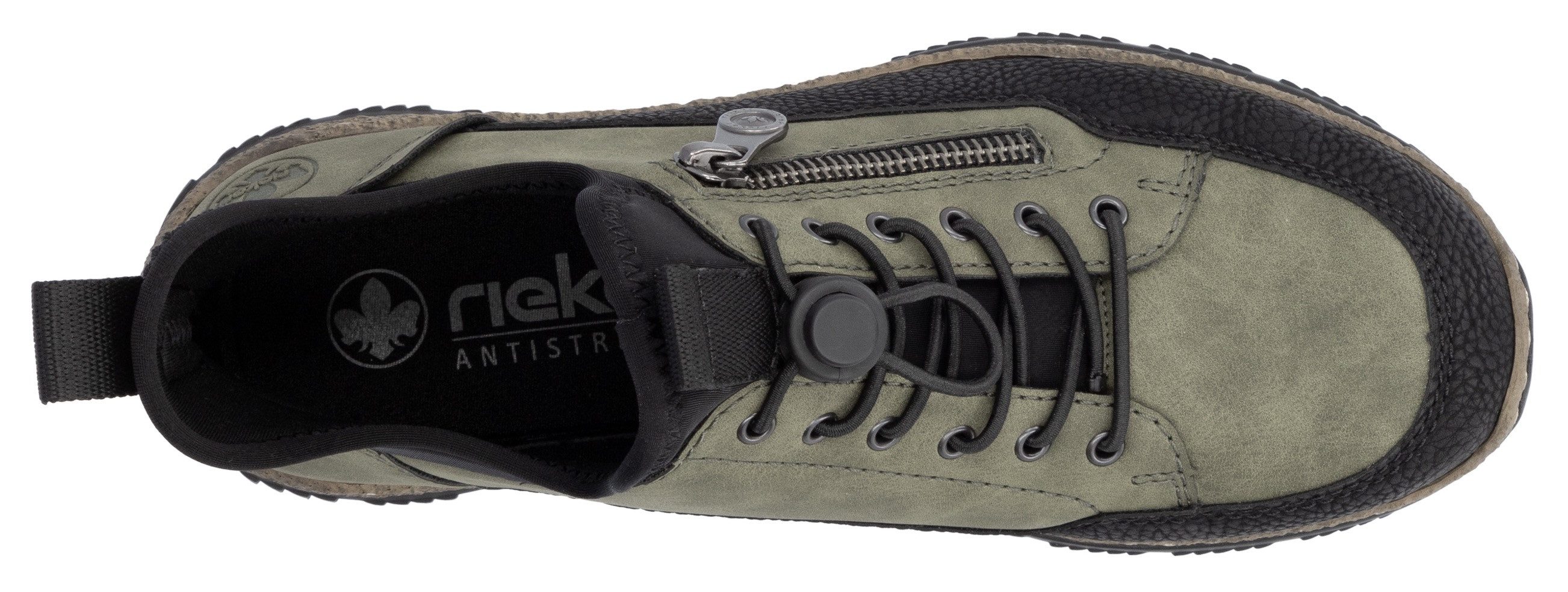 Rieker Slip-on sneakers instapschoen, vrijetijdsschoen met snel sluiting