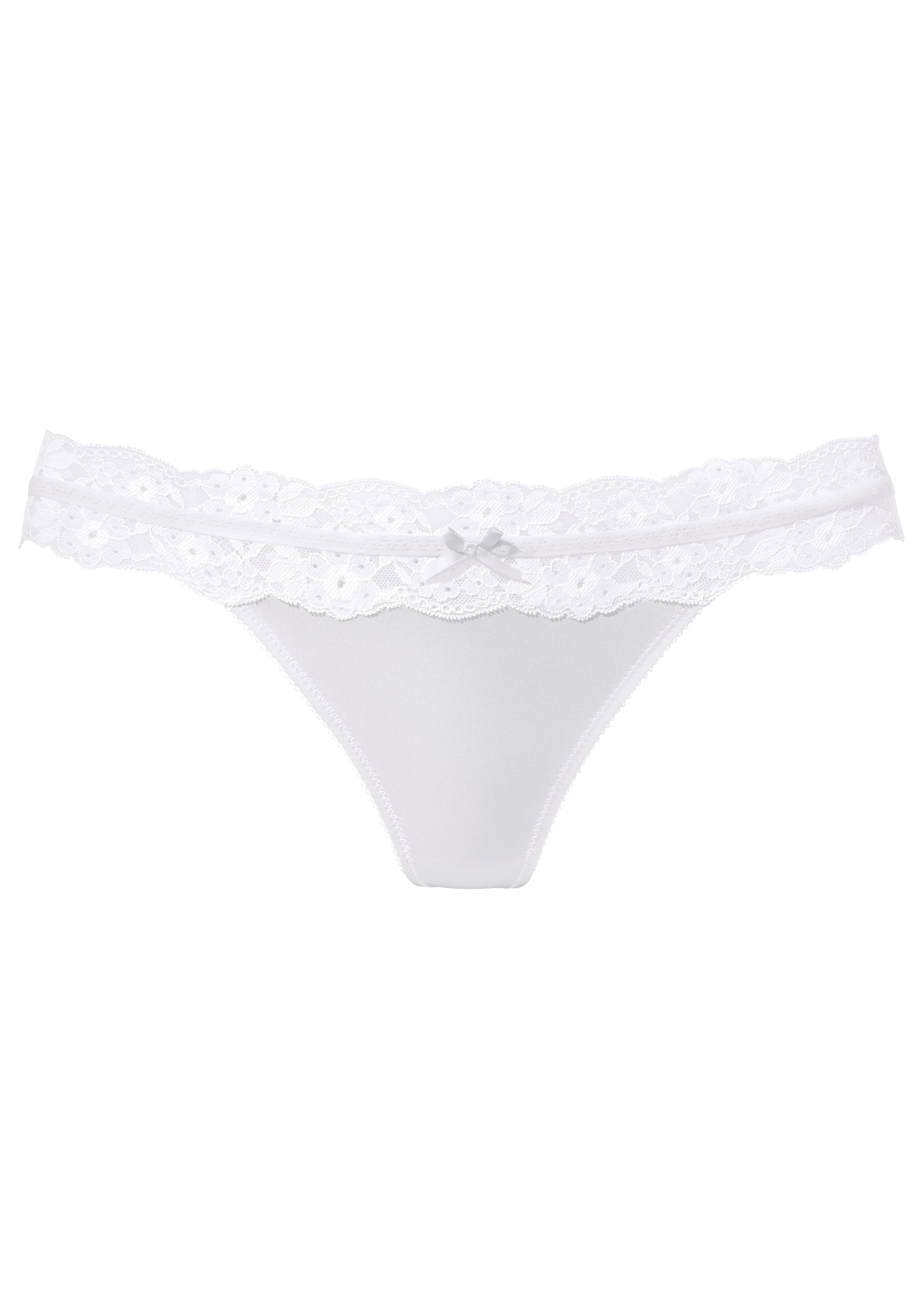 Vivance String met bloeiende kant rondom de band