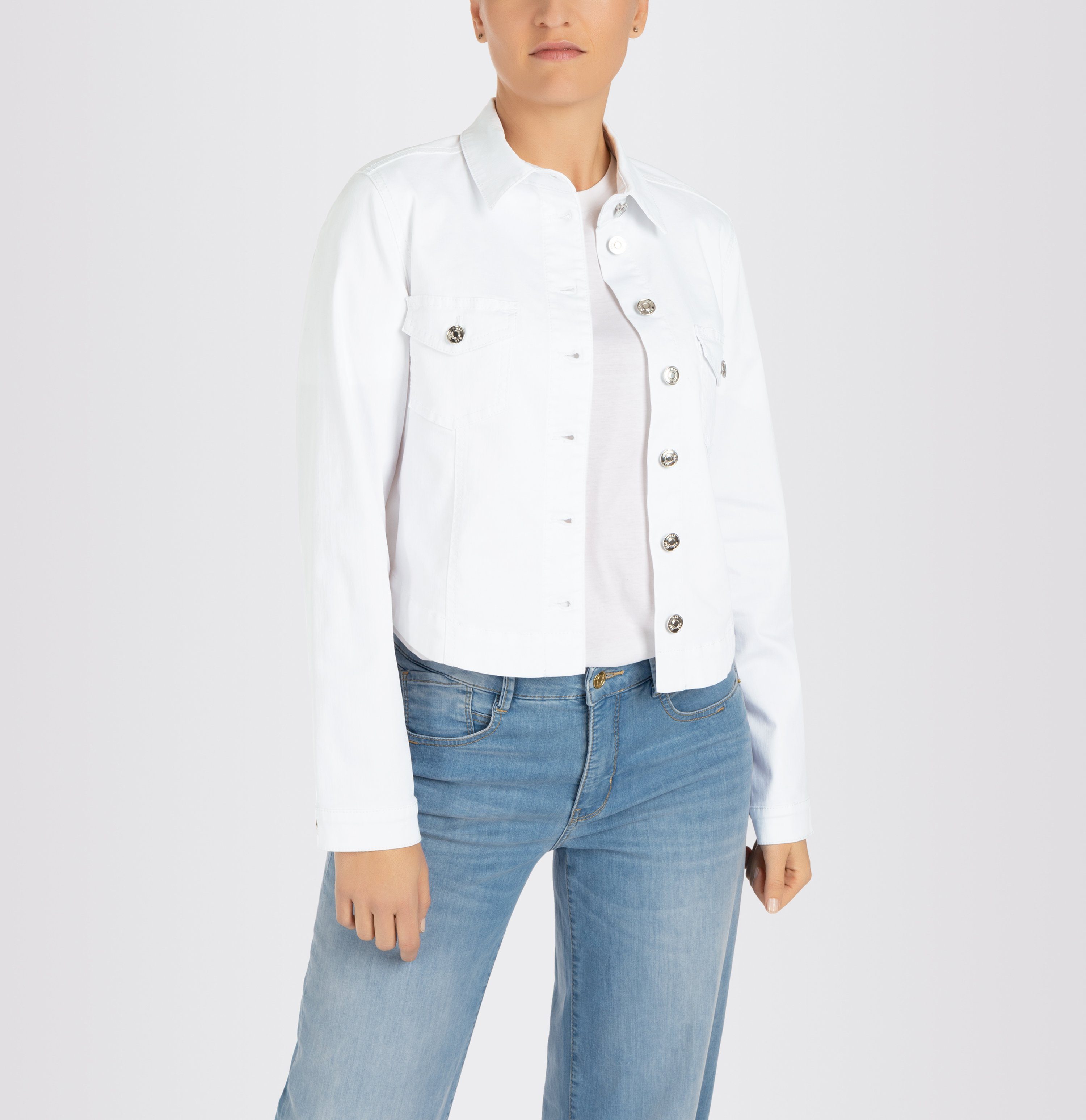 MAC Jeansjack RICH JACKET van lichte, zomerse denimkwaliteit met hoog katoenpercentage