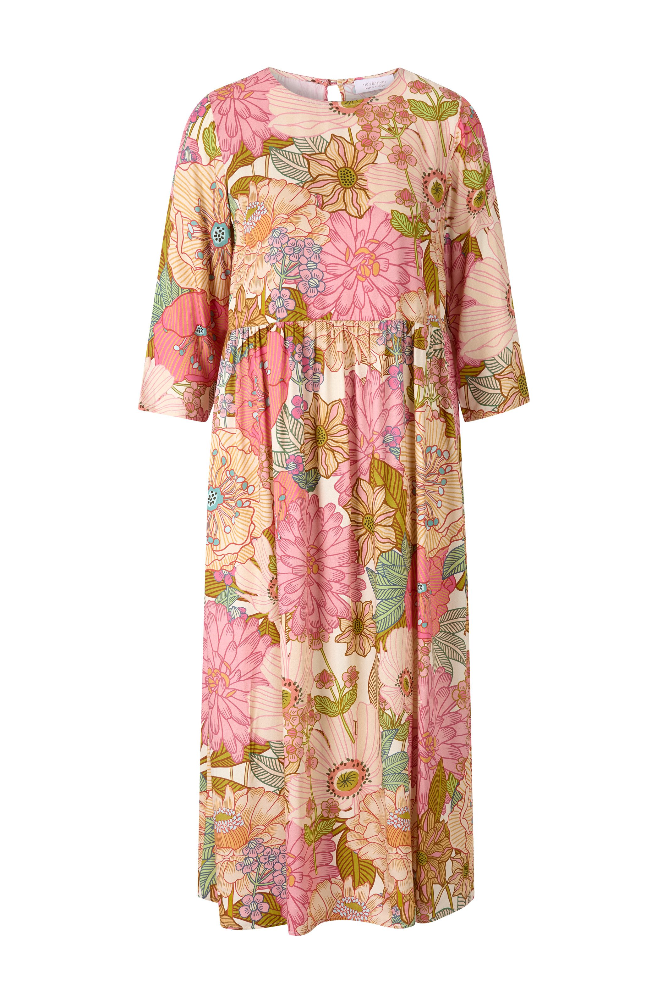 Rich & Royal Midi-jurk Met een ronde hals