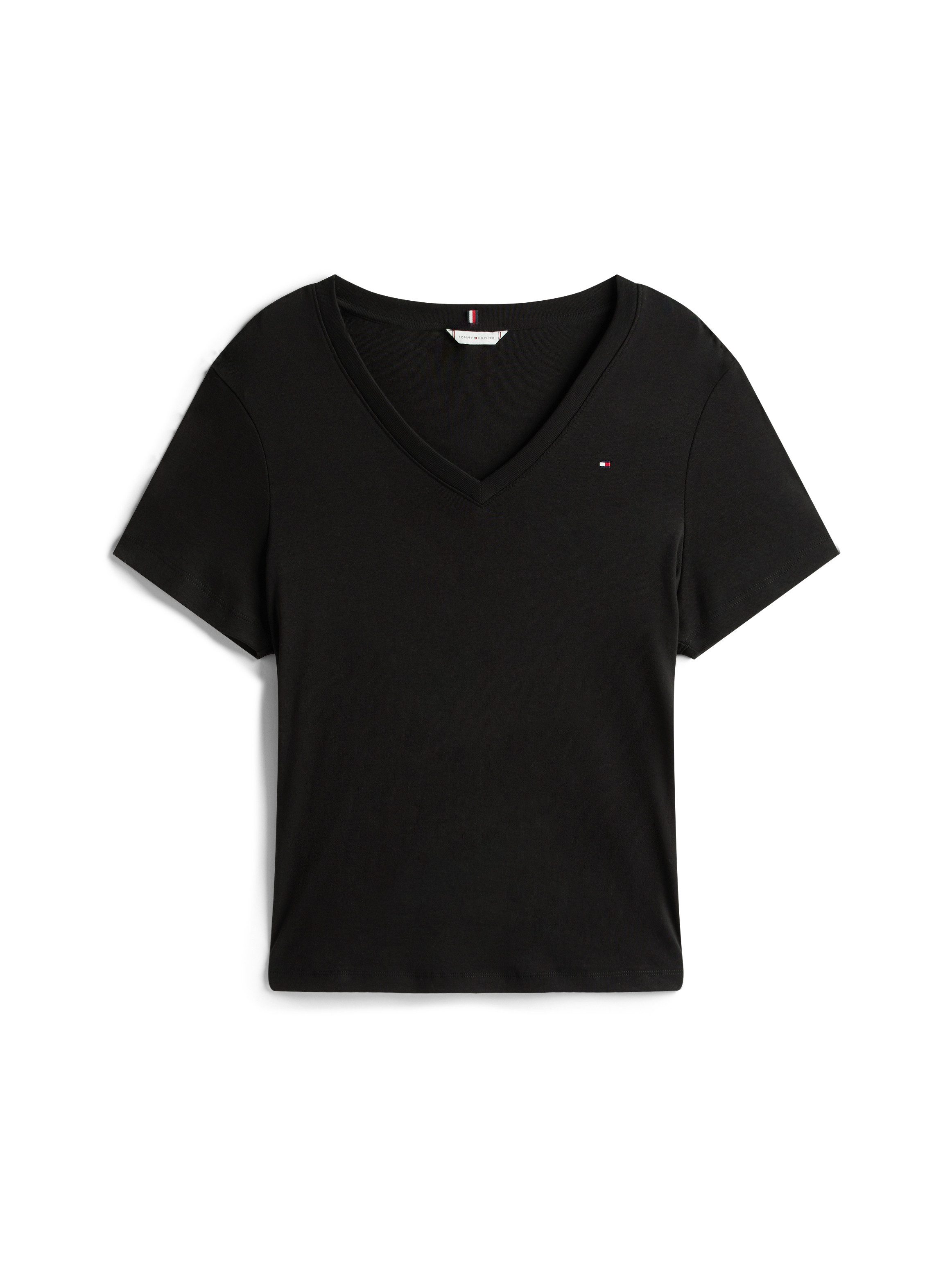 Tommy Hilfiger Curve Shirt met V-hals CRV SLIM CODY V-NK SS