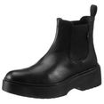 levi's chelsea-boots bria chelsea met aantreklus met logoprint zwart