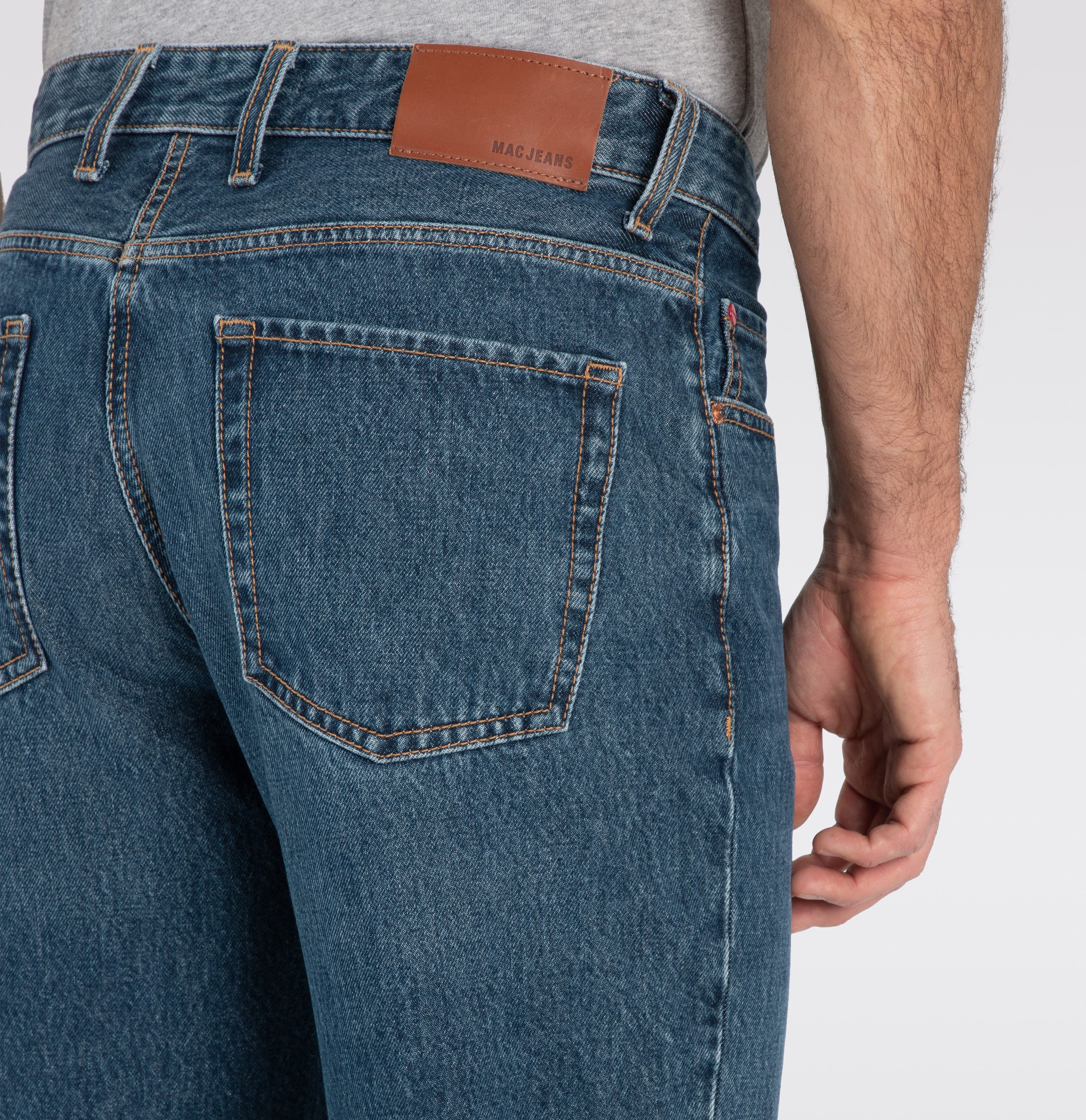 MAC 5-pocket jeans Rick met contrasterende stiksels