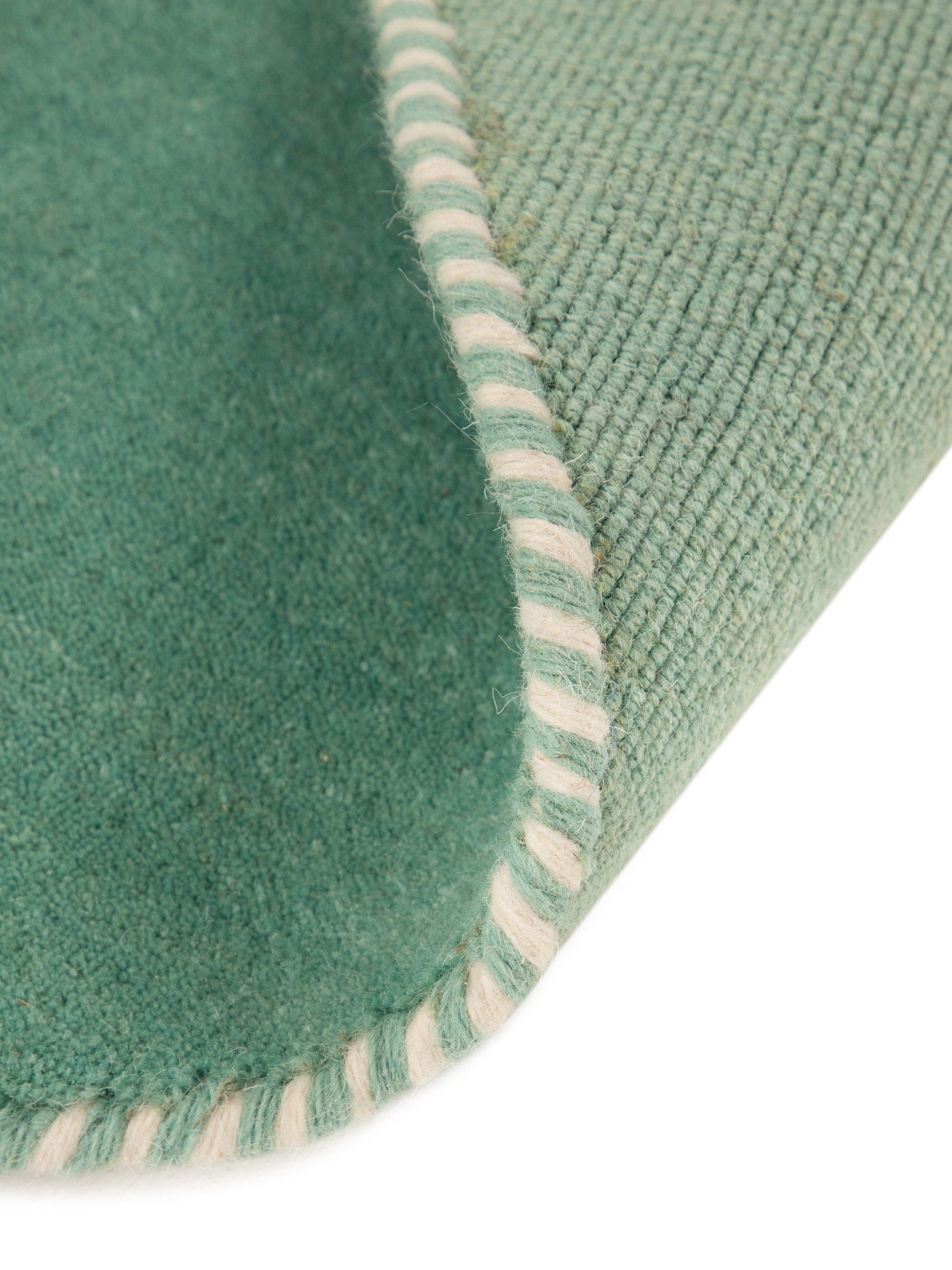 carpetfine Wollen kleed Gabbeh Lola Uni met natuurlijk plantaardig materiaal handgeweven, ook als loper
