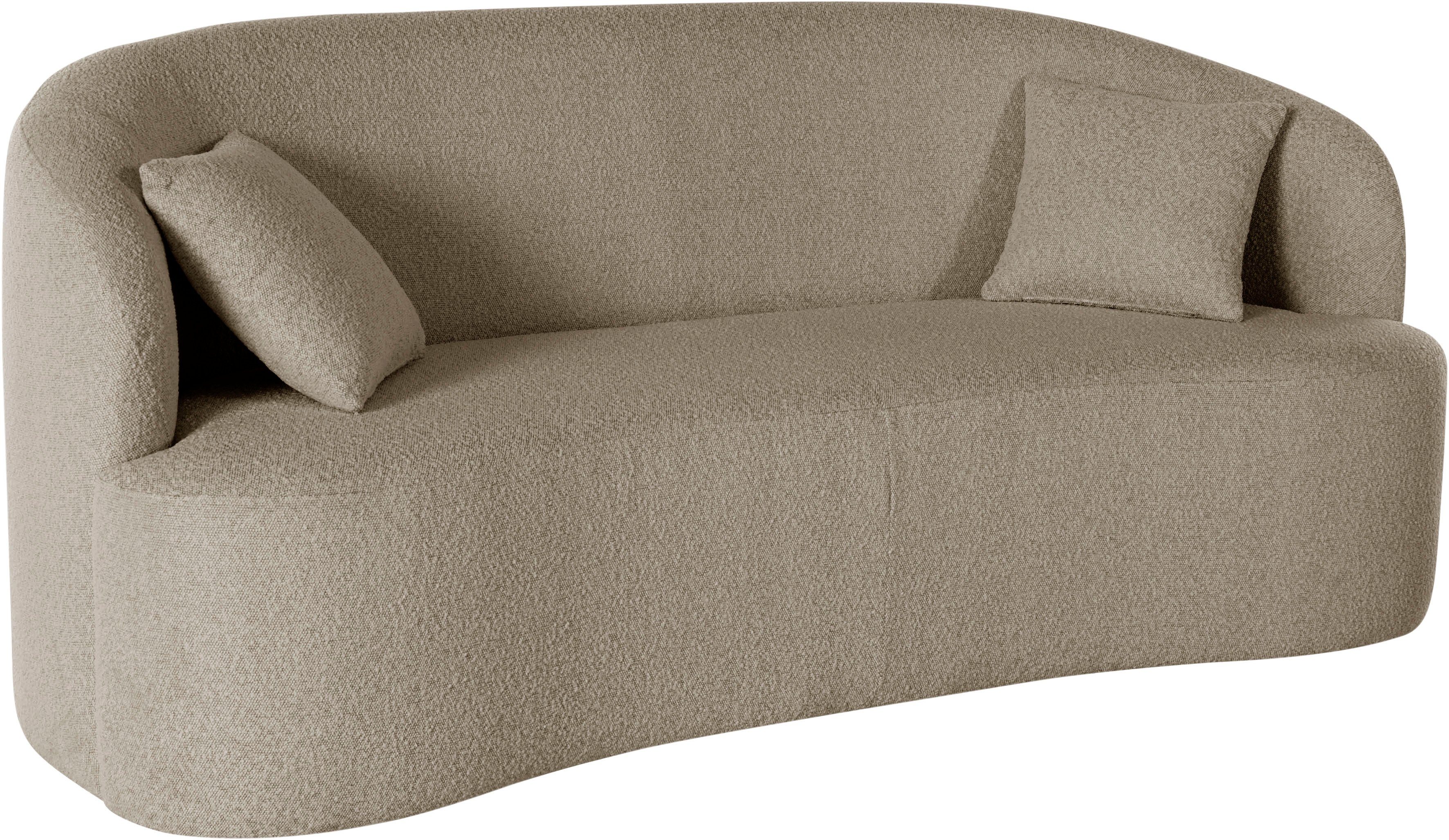 LeGer Home by Lena Gercke 3-zitsbank Dilara afgeronde rugleuning en front, in 3 stofkwaliteiten