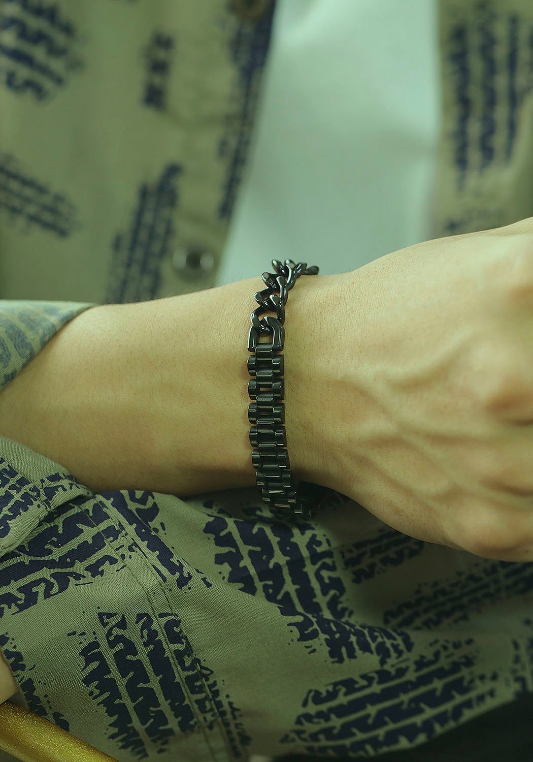Firetti Edelstalen armband Sieraad cadeau armband panzerketting gecombineerd, verstelbaar