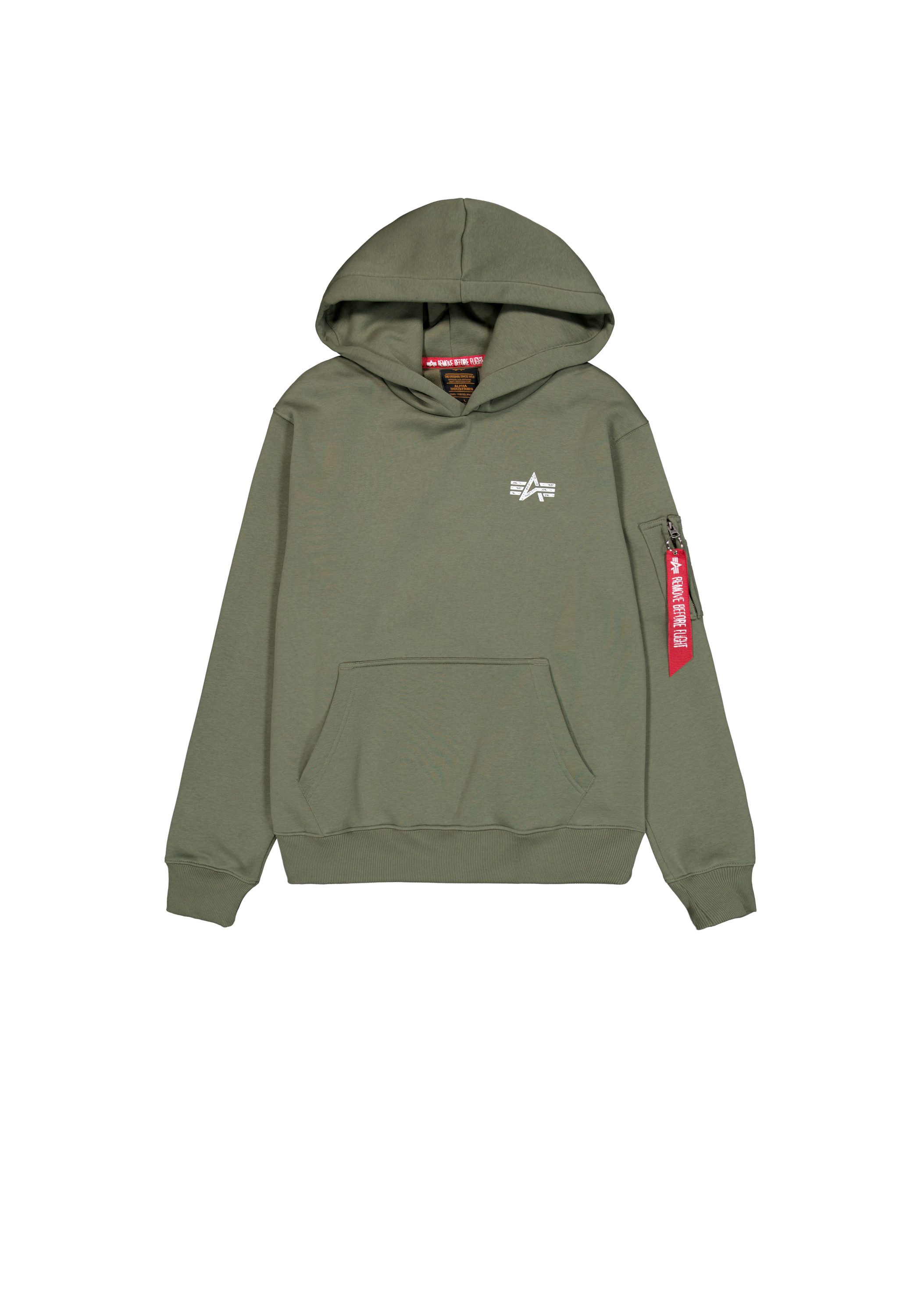 Alpha Industries Hoodie Alpha Industries Men - Hoodies Signature BP Hoodie heren sweaters maat M groen