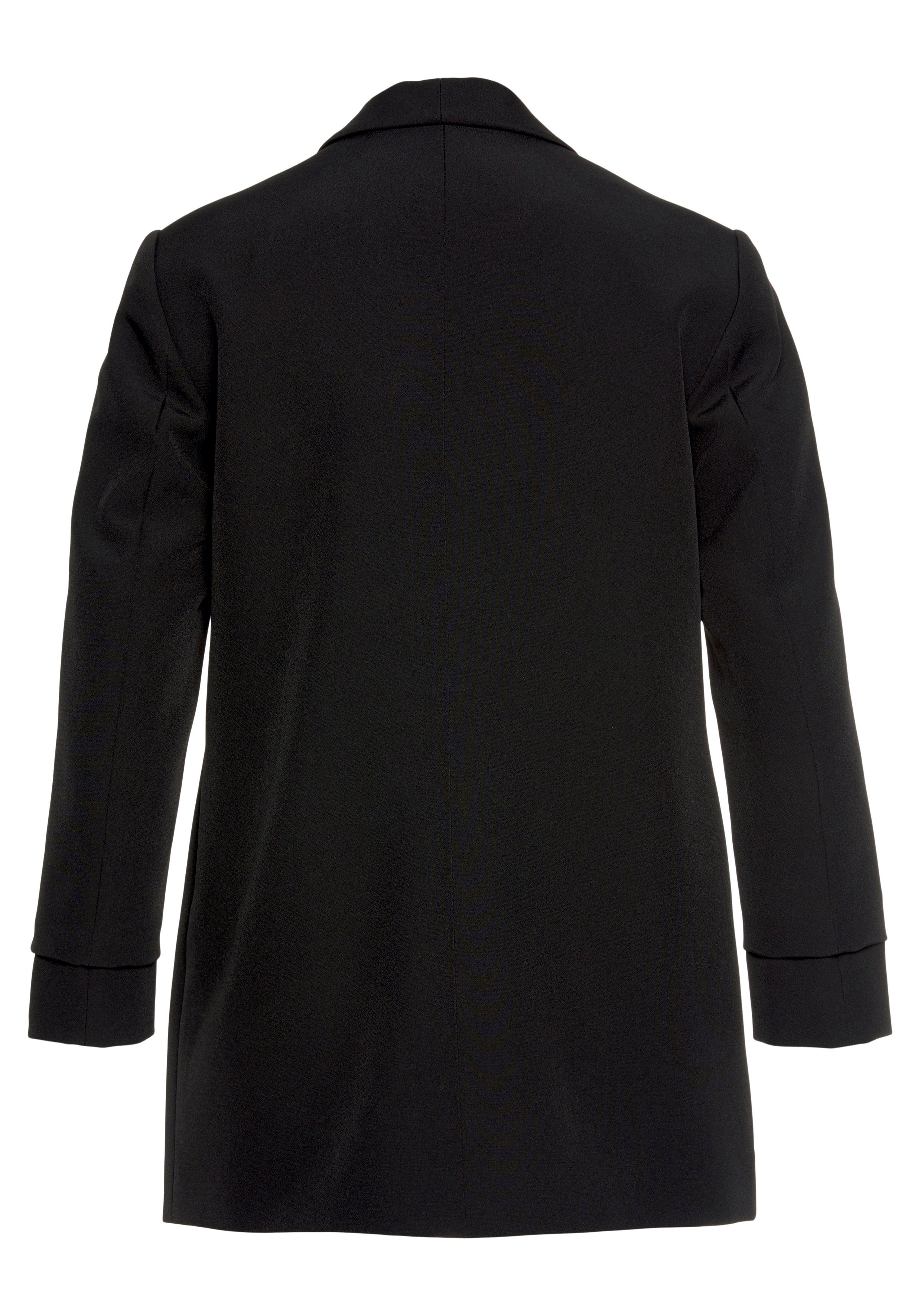 Laura Scott Lange blazer met aangerimpelde mouwen