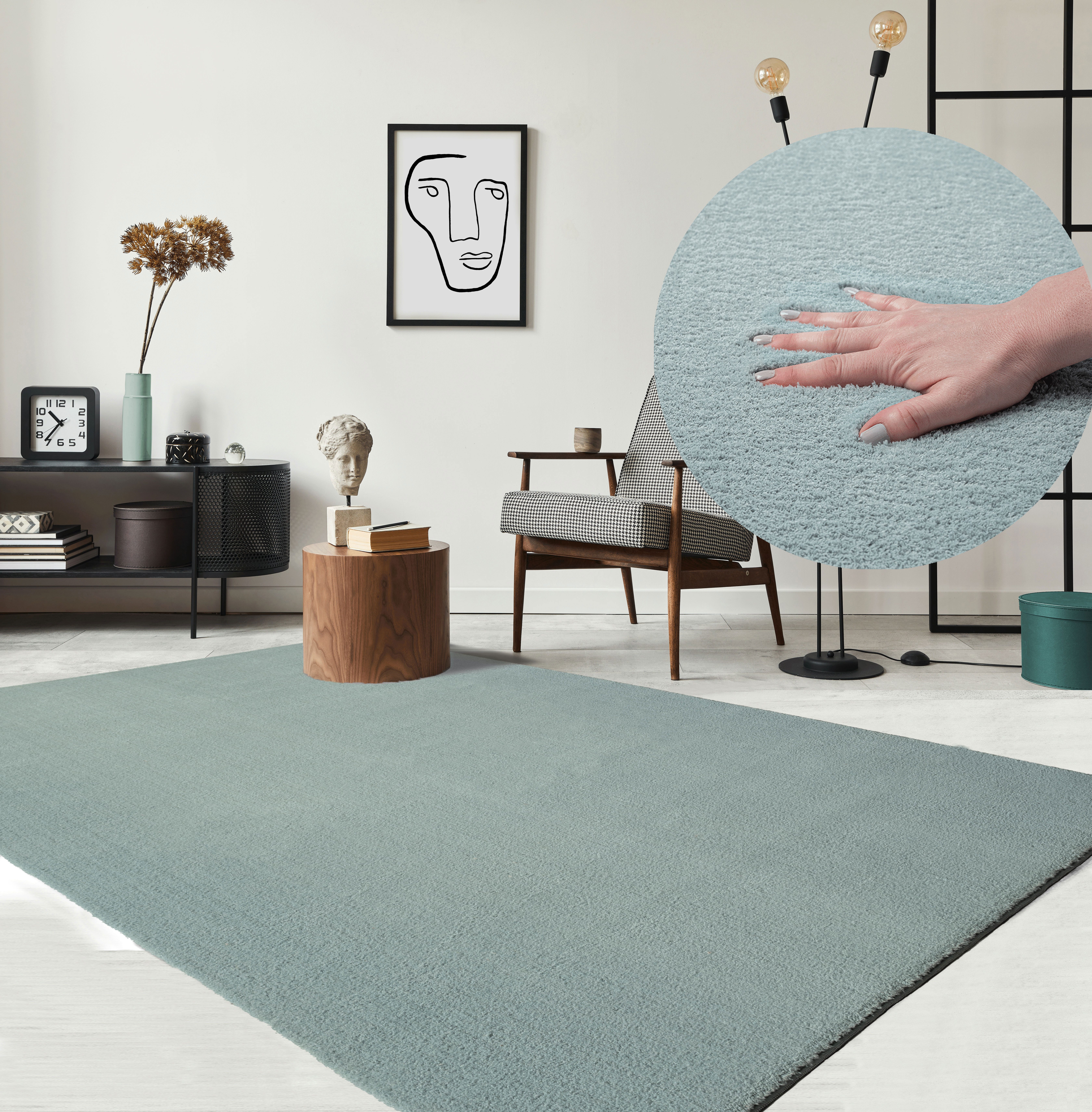 The carpet Vloerkleed Relax wasbaar woonkamer tapijt modern antislip, klantenfavoriet