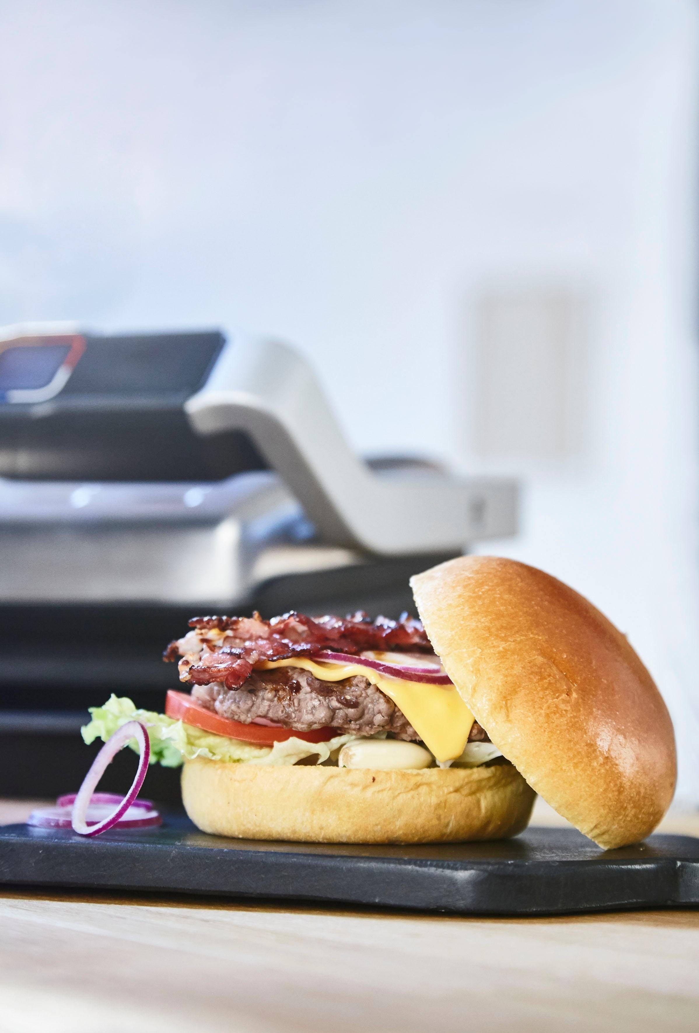 Tefal Contactgrill GC750D OptiGrill Elite 12 programma’s, intuïtieve sensor, grillboost-functie, receptenboek app