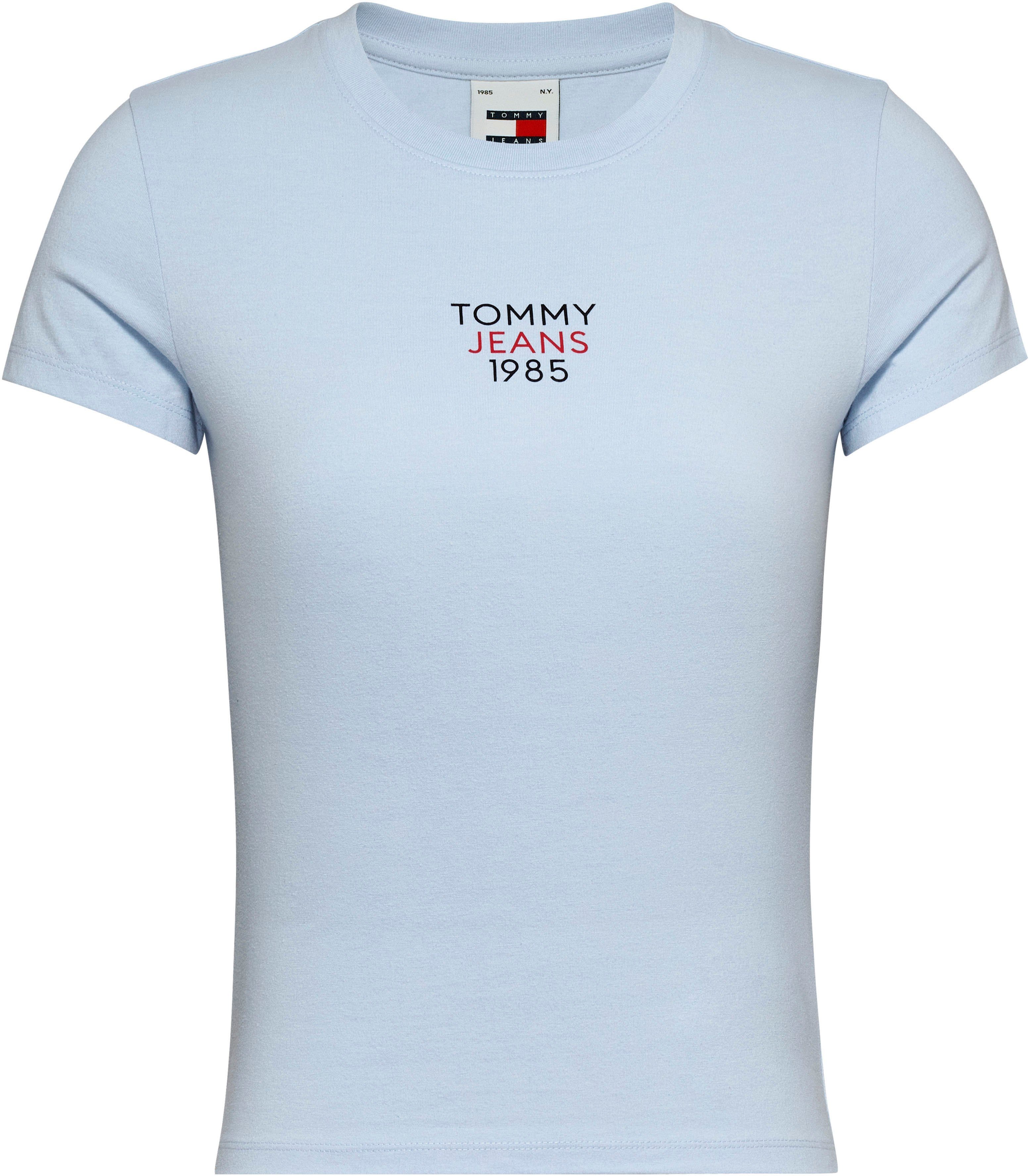 TOMMY JEANS T-shirt Slim Essential Logo T-shirt van jersey met korte mouwen en logoprint, katoenmix