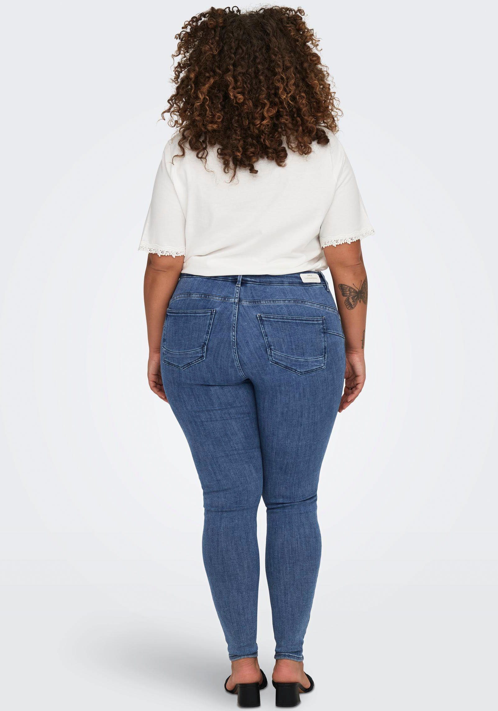 ONLY CARMAKOMA Skinny fit jeans CARPOWER MID SKINNY PUSH UP REA2981 NOOS