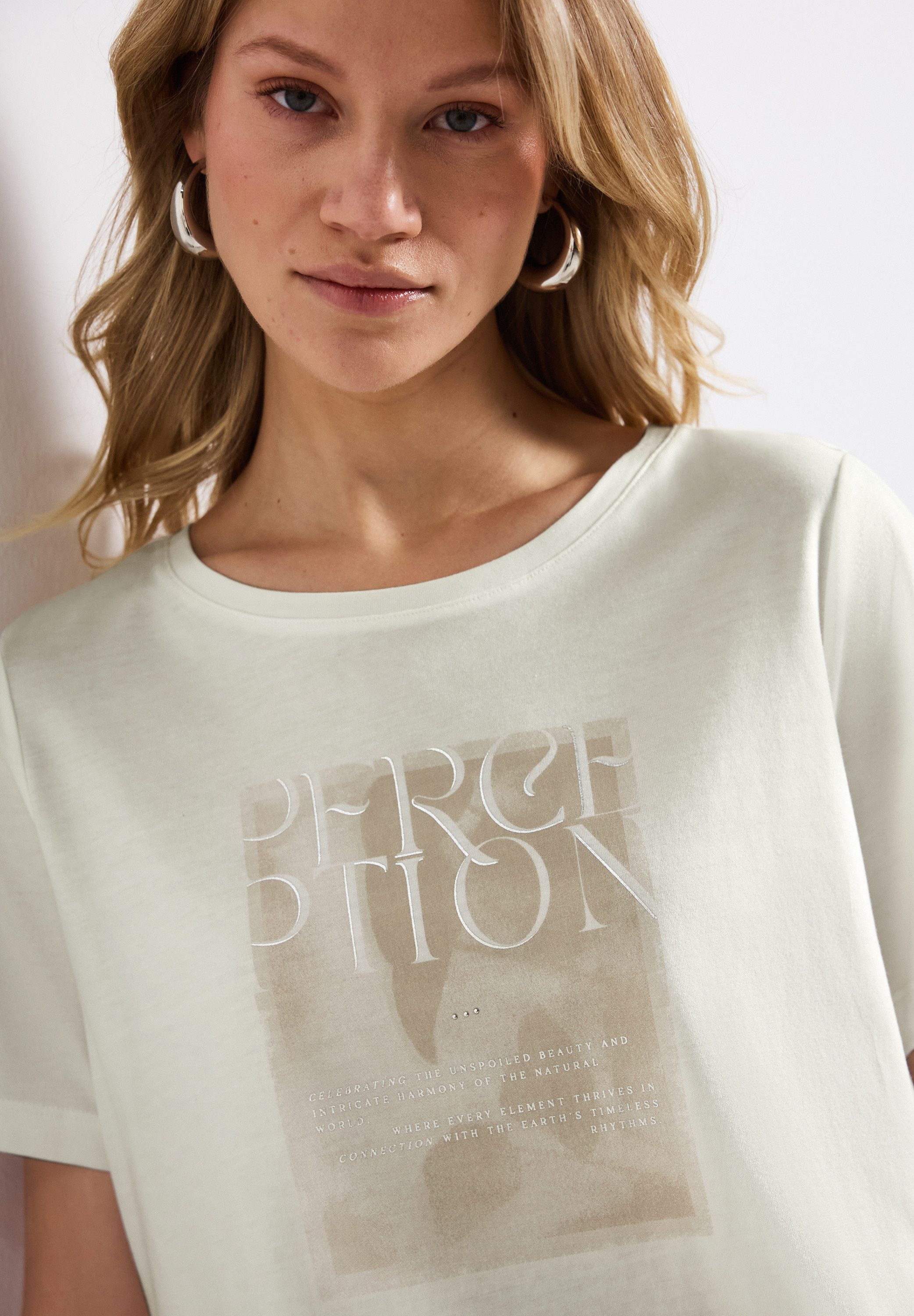 STREET ONE T-shirt met frontprint