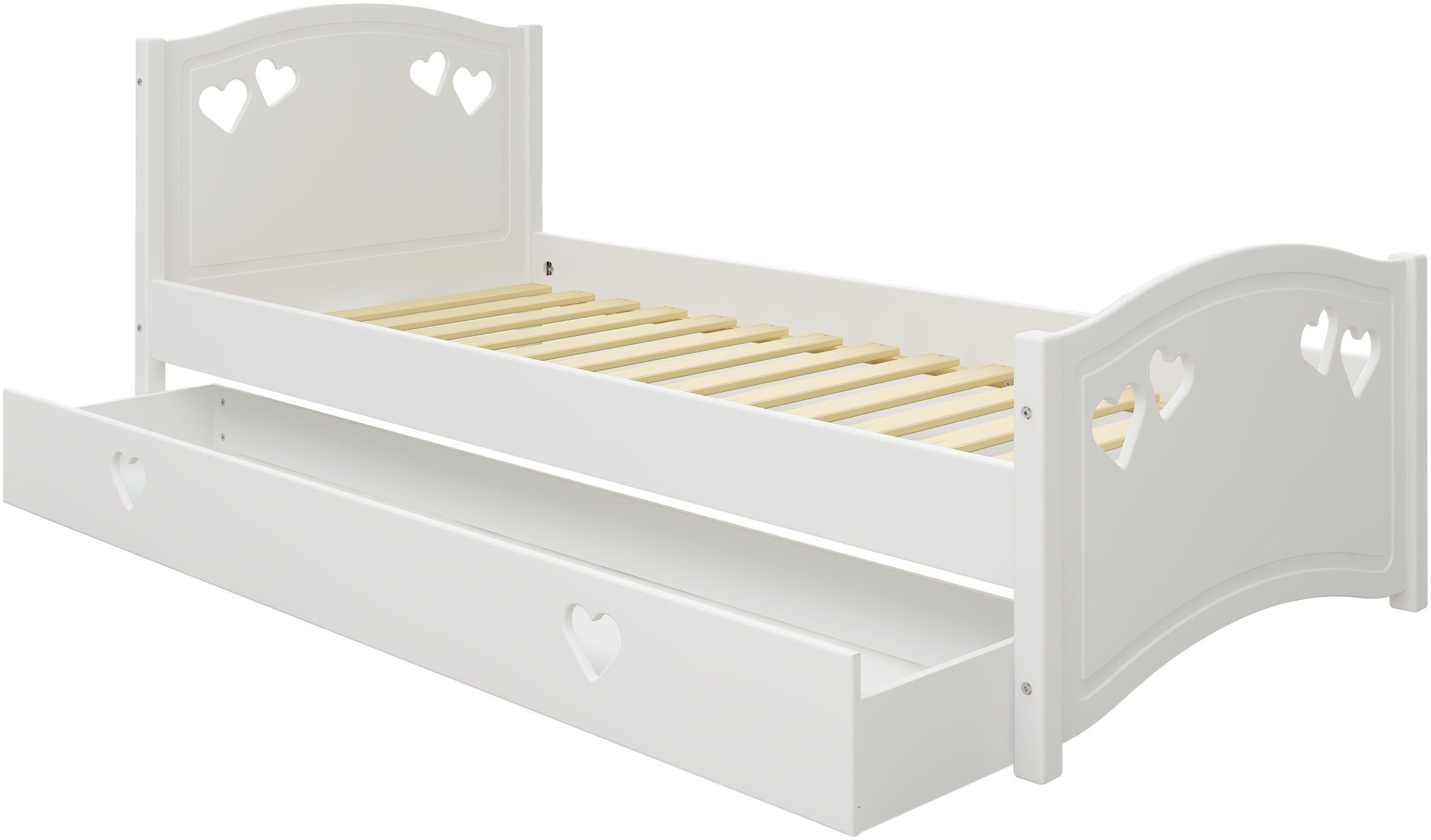 Lüttenhütt Kinderbed Beeke, OTTO's Choice, kinderbed, met matras + lade FSC®-gecertificeerd, veel opbergruimte, tot 100 KG belastbaar (4-delig)