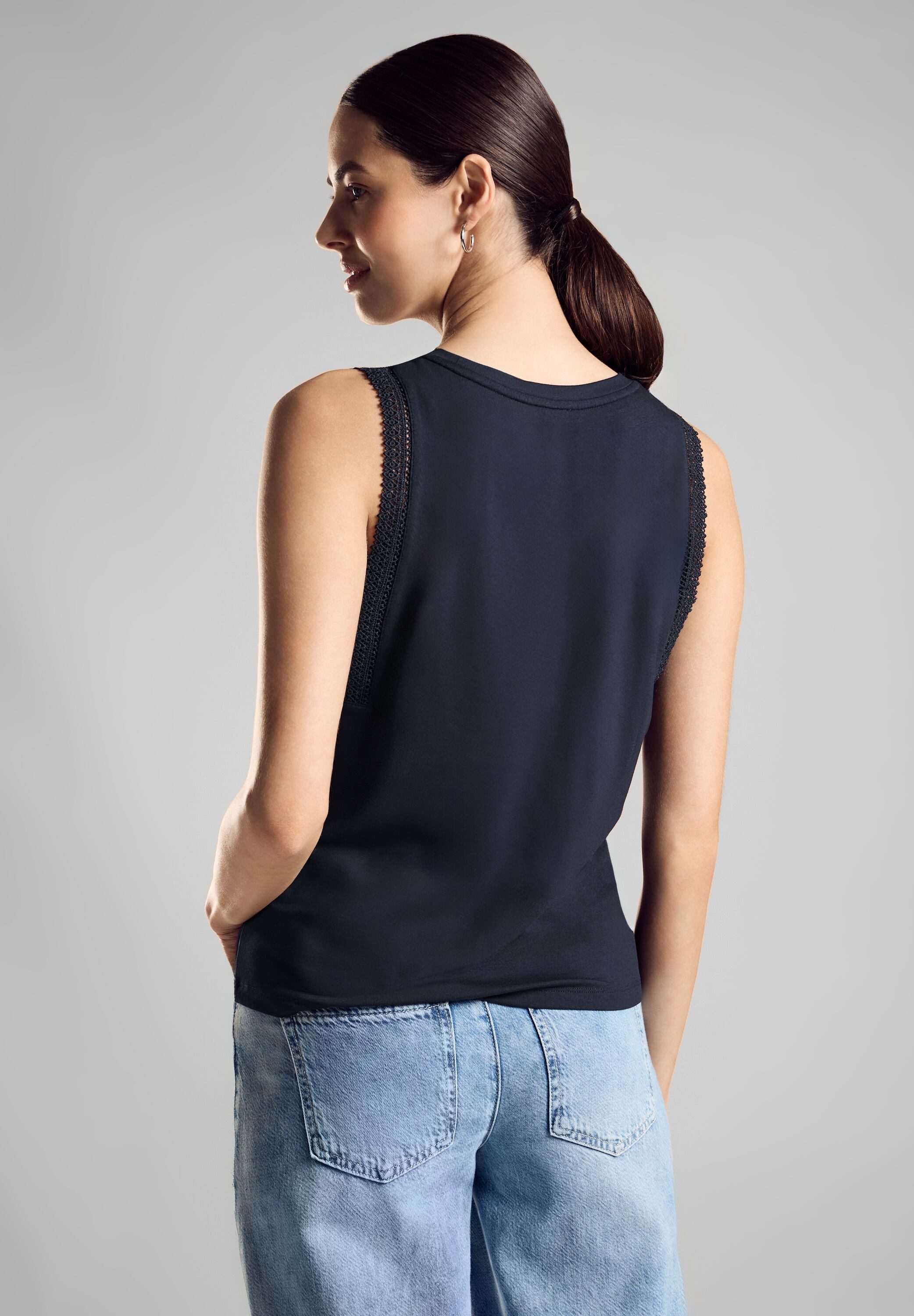 STREET ONE Shirttop met haakdetail