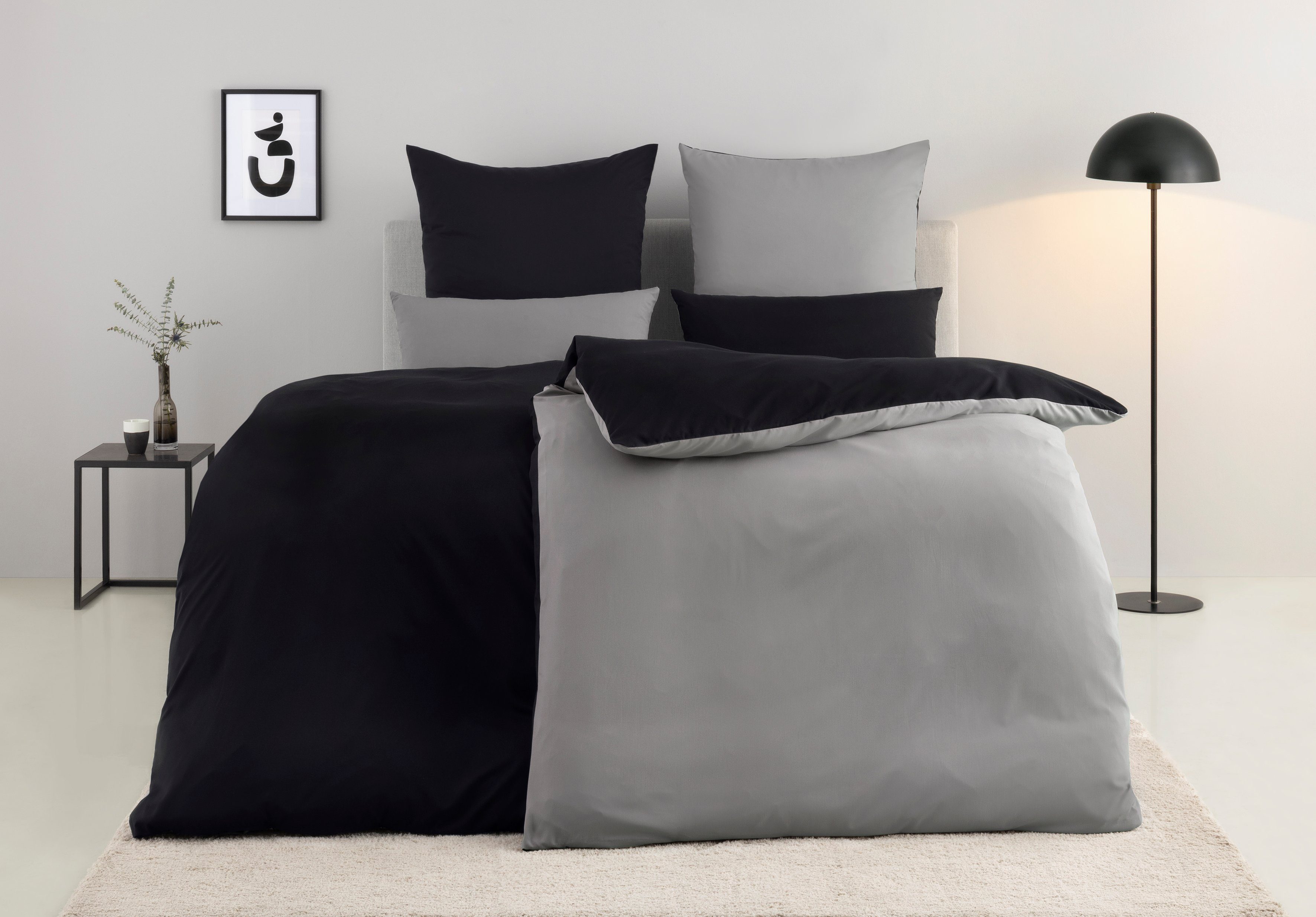 my home Omkeerbaar beddengoed Desner2 Premium kwaliteit, zeer zacht, uni, vanaf 135x200 cm