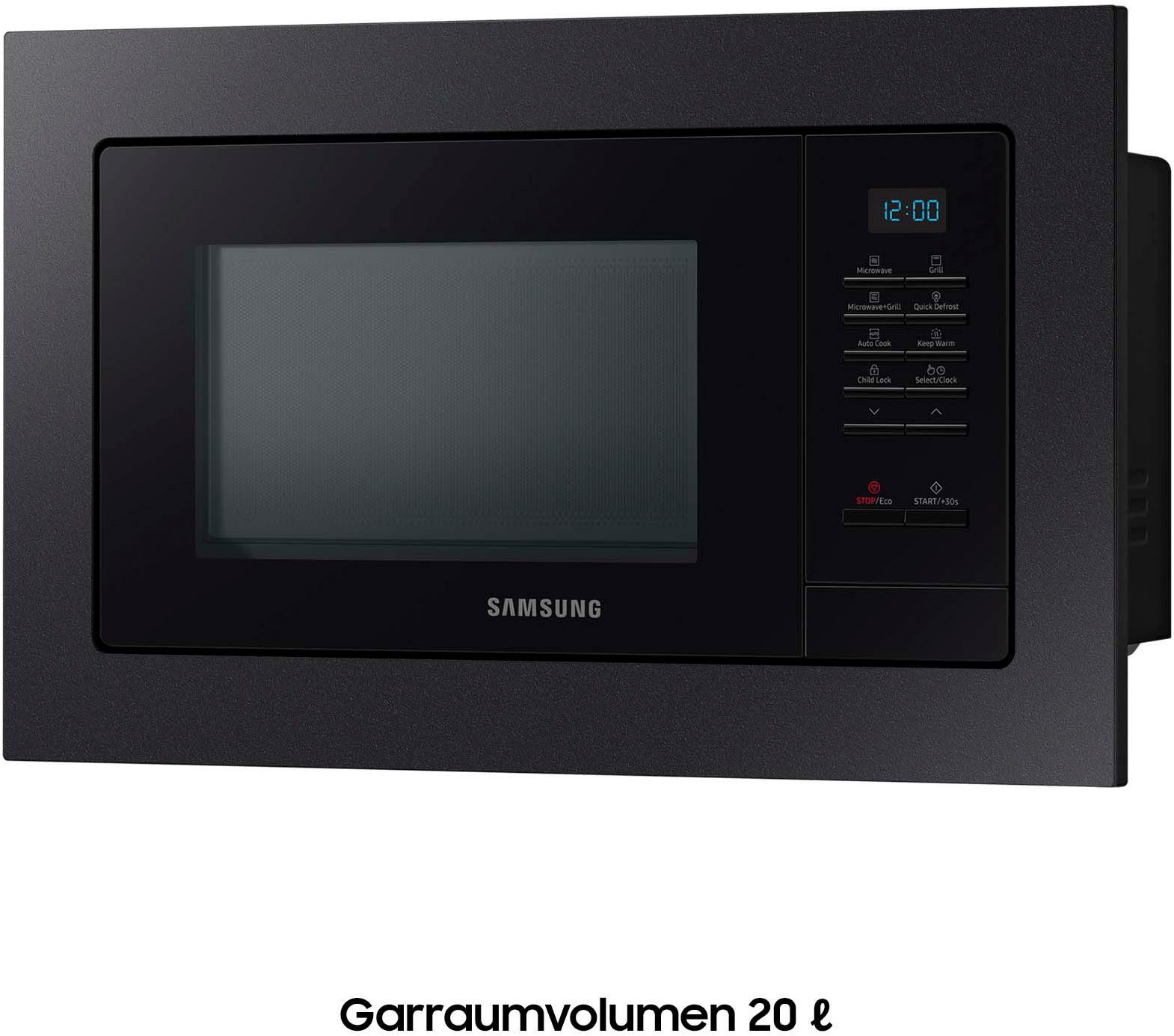 Samsung Magnetron MG20A7013CB/EG Koken, bakken & grillen met onderhoudsvriendelijk keramisch emaille interieur