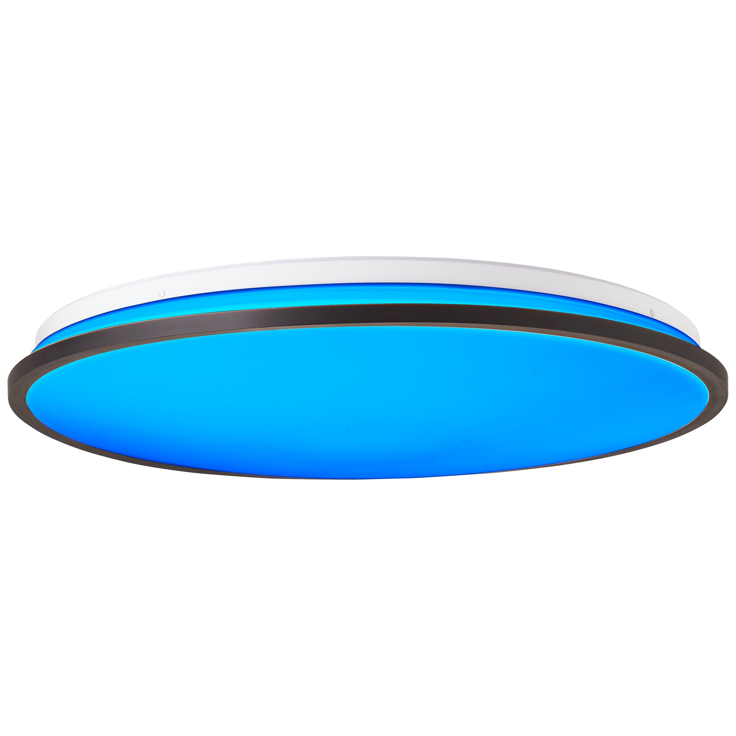 Brilliant Leuchten Led-plafondlamp Heida 3000 lm, ø 49 cm, metaal/kunststof, zwart