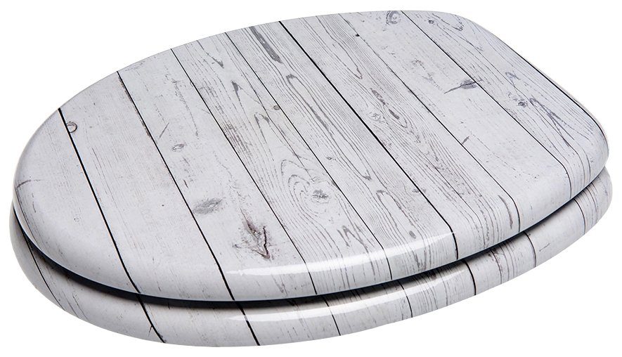 Sanilo Toiletzitting Timber met soft-closemechanisme