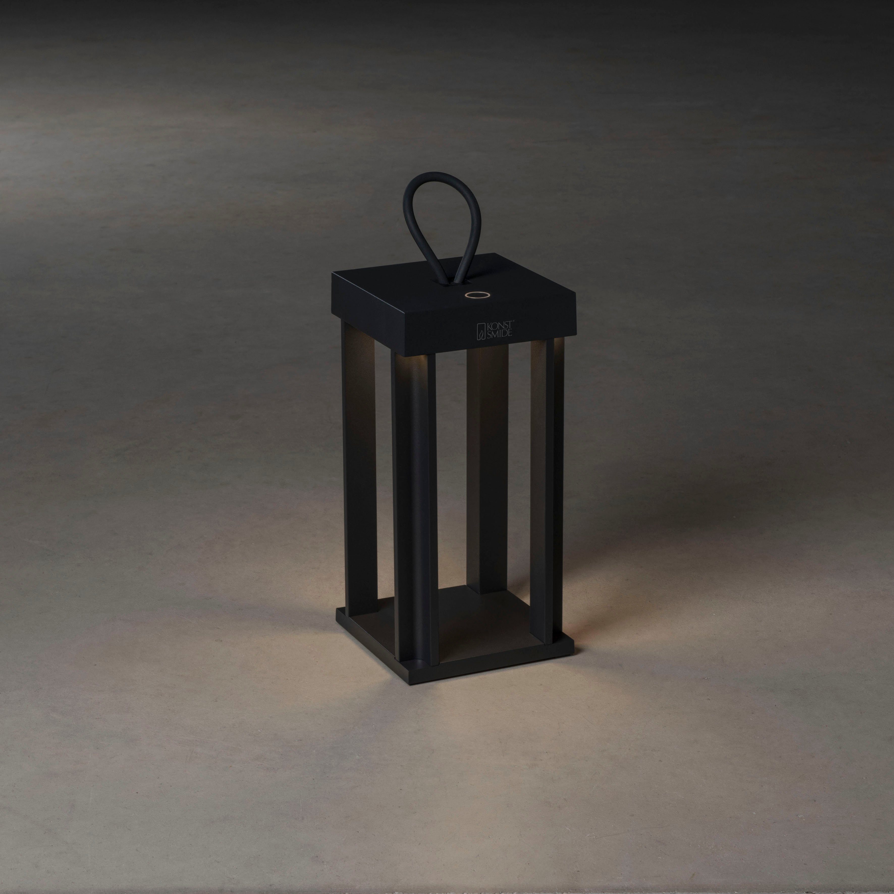 KONSTSMIDE Led-lantaarn Cannes Cannes LED USB-lantaarn 42cm, dimbaar 2700/3000K (2 stuks)