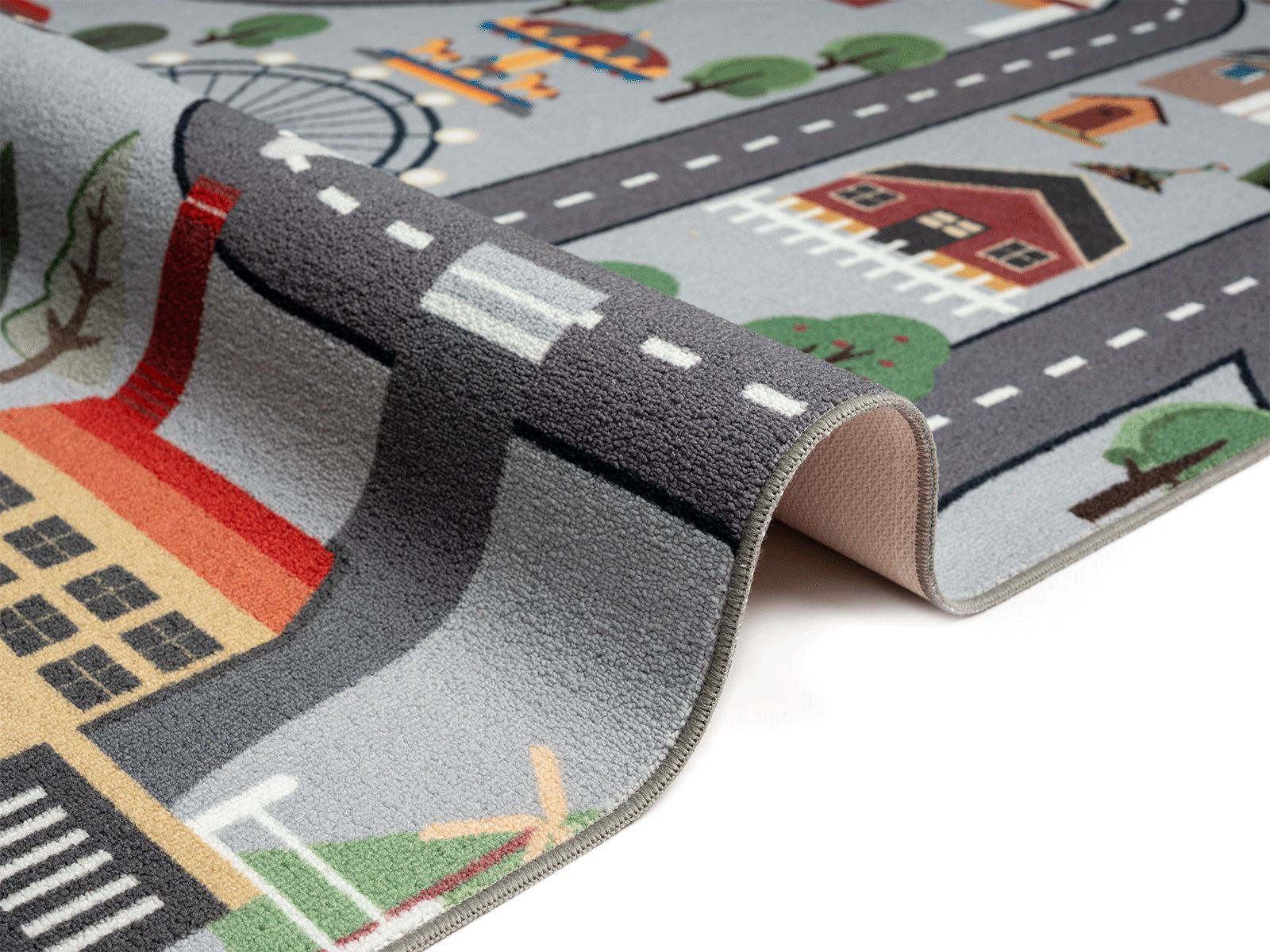 The carpet Vloerkleed Happy Life Life kinderkamer tapijt speelkleed onderhoudsvriendelijk