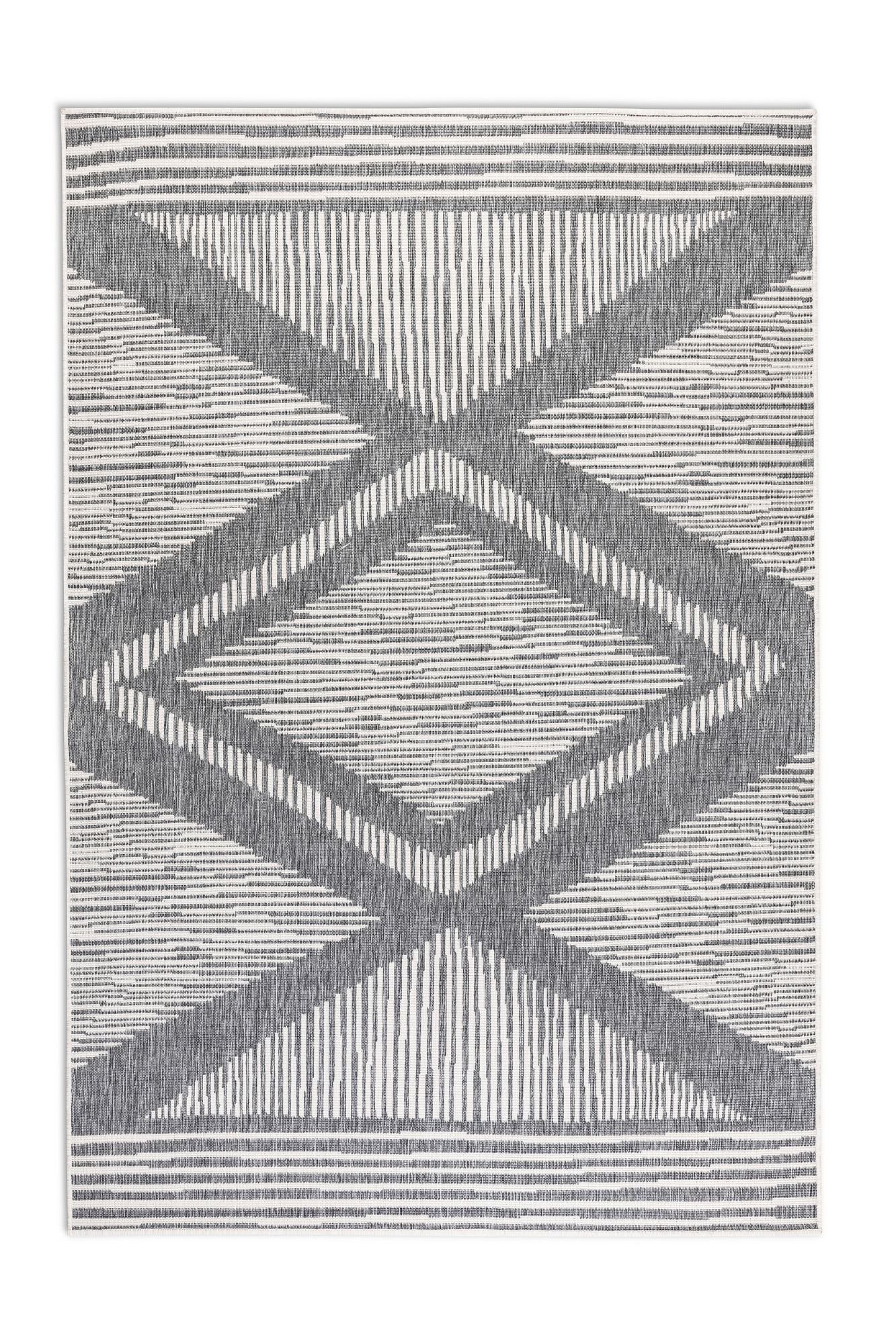 ELLE DECORATION Vloerkleed Rhombus, In- en Outdoor Vlakweefsel, binnen- en buitengebruik, modern, omkeerbaar tapijt, balkon, woonkamer